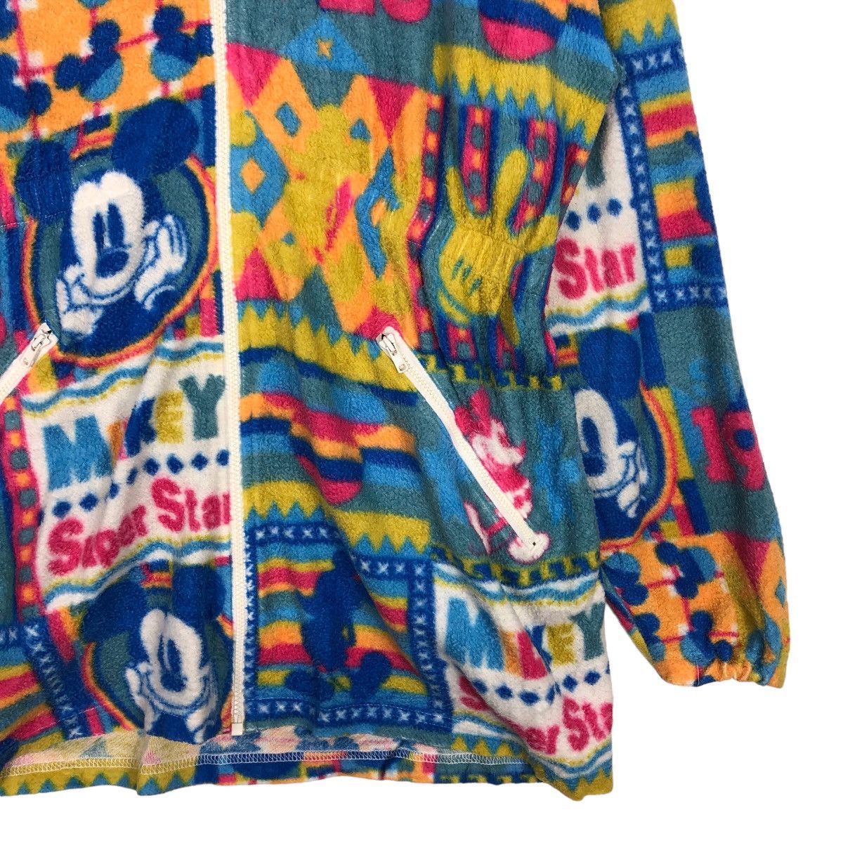 Japanese Brand 🔥Vtg Mickey Mouse Full Print Zipper Jacket Size US S / EU 44-46 / 1 - 5 Thumbnail