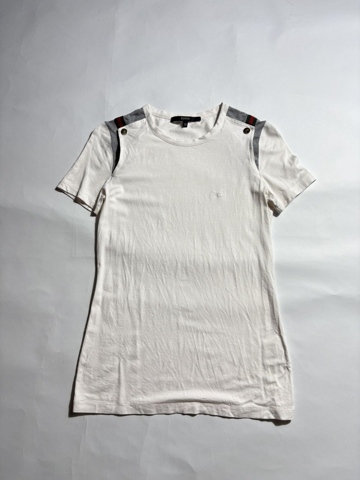 Gucci GUCCI WEB LINE LOGO SHIRT Size XS / US 0-2 / IT 36-38 - 1 Thumbnail