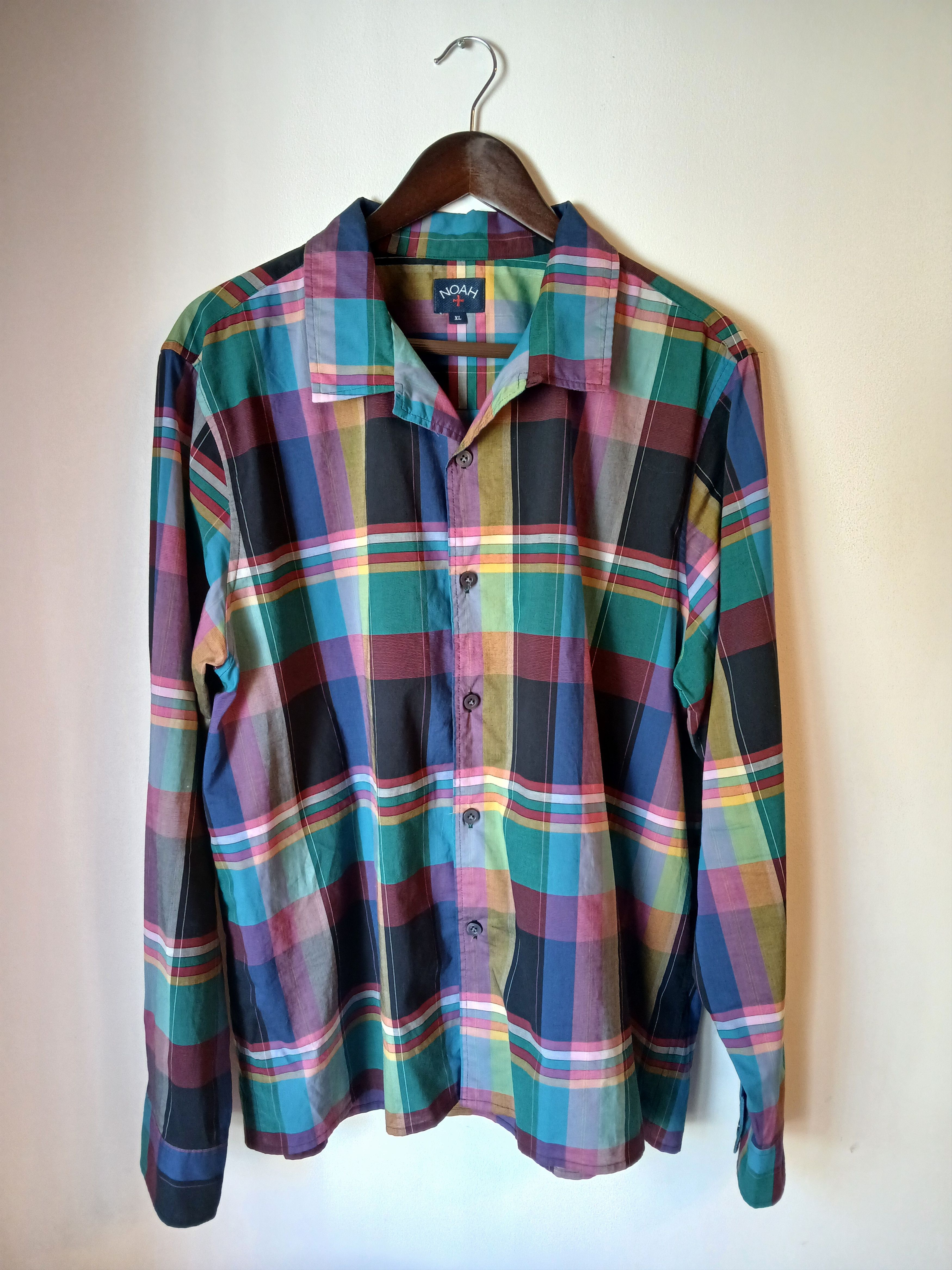 Noah Noah Heavyweight Bright Plaid Flannel | Grailed