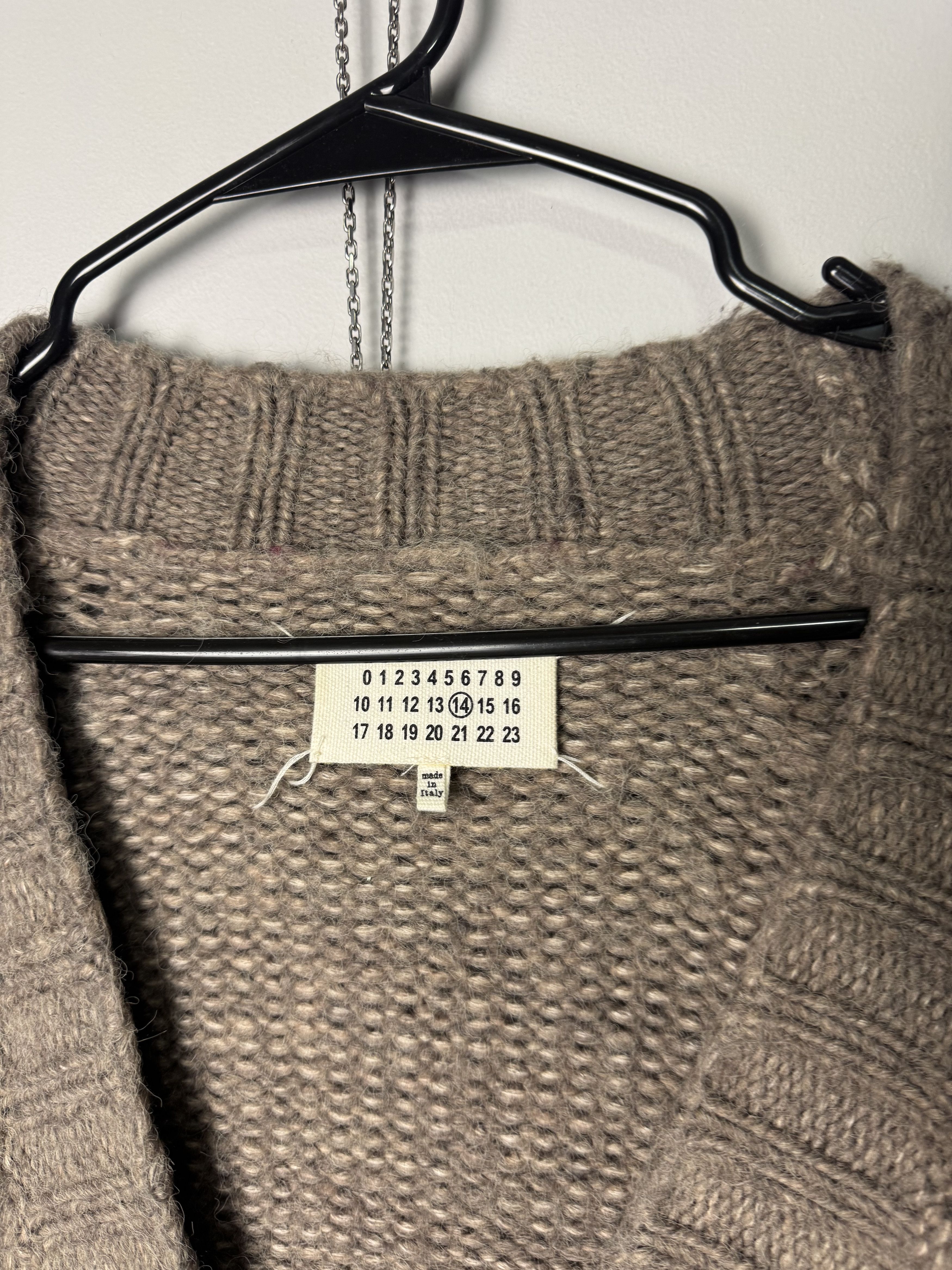 Maison Margiela Maison Margiela Line 14 - Cardigan Wool Size US XL / EU 56 / 4 - 2 Thumbnail