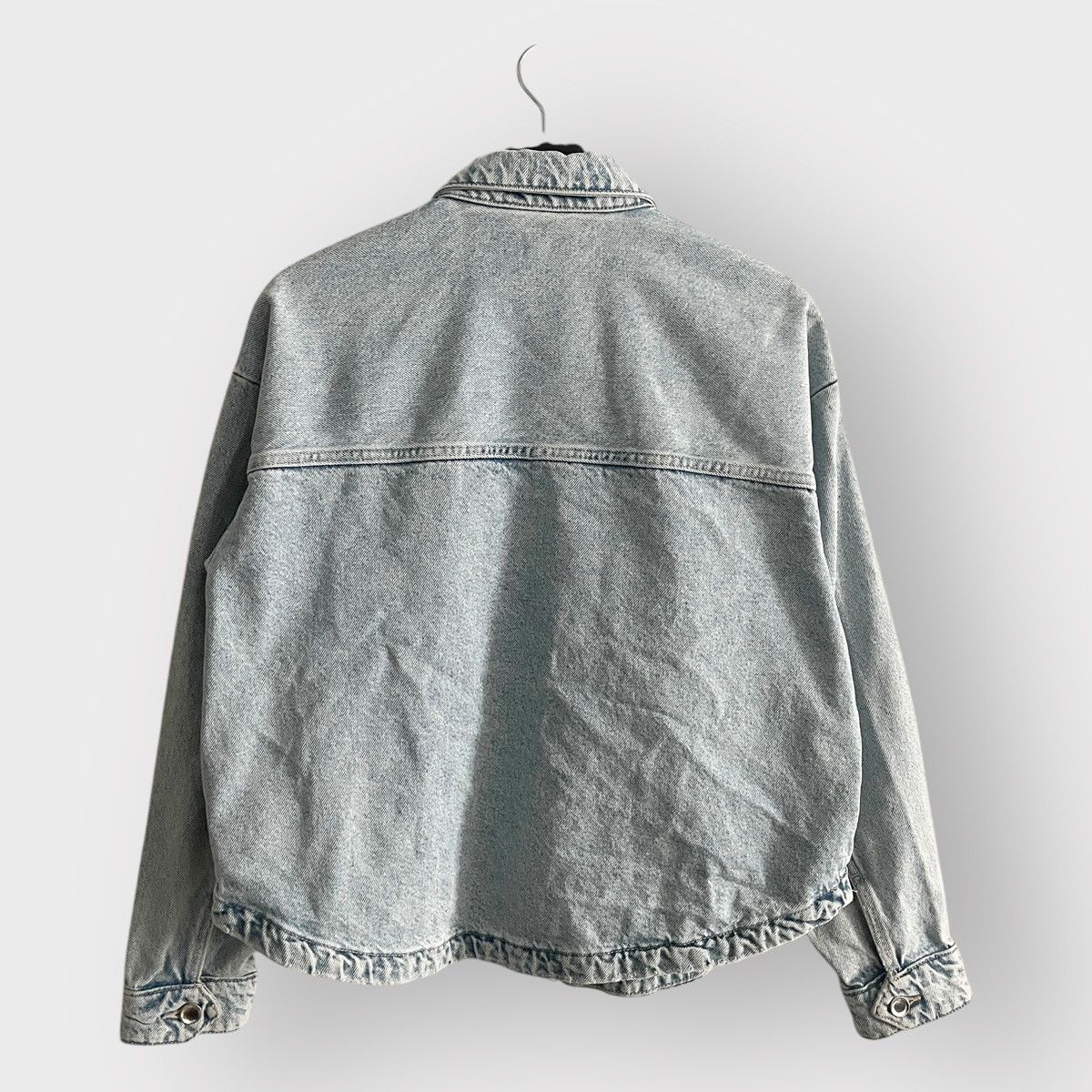Zara STEAL! Zara Square sprockets Denim Jacket Size US S / EU 44-46 / 1 - 2 Thumbnail