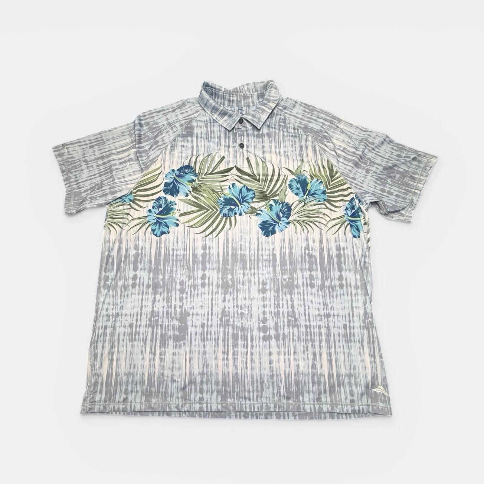 Tommy Bahama Tommy Bahama IslandZone Men’s XXL Blue Hawaiian Floral Polo Size US XXL / EU 58 / 5 - 2 Thumbnail