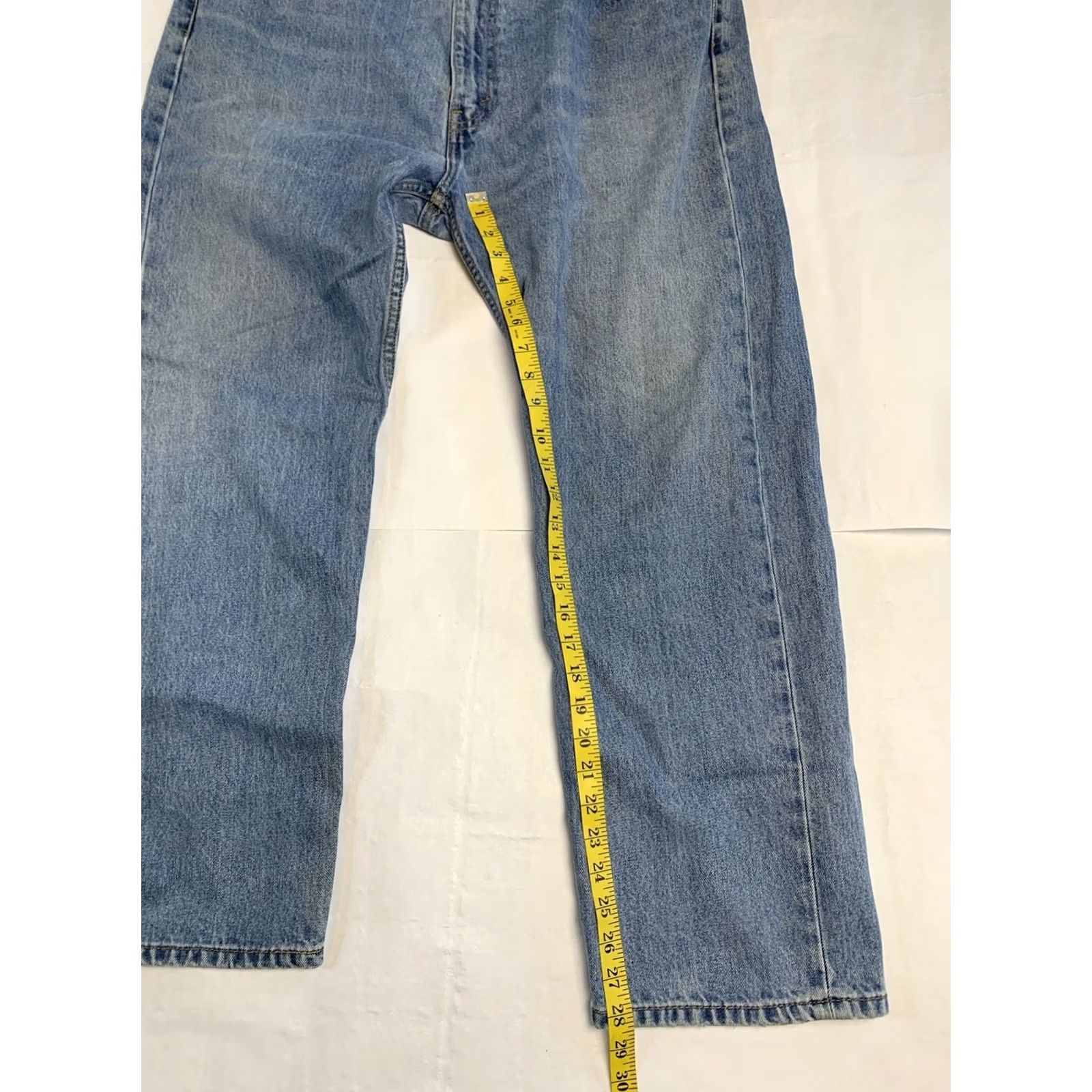 Levi's VINTAGE Levis 505 Jeans Mens 42x30 Blue Regular Straight American Workwear Light Denim Size US 42 / EU 58 - 6 Thumbnail