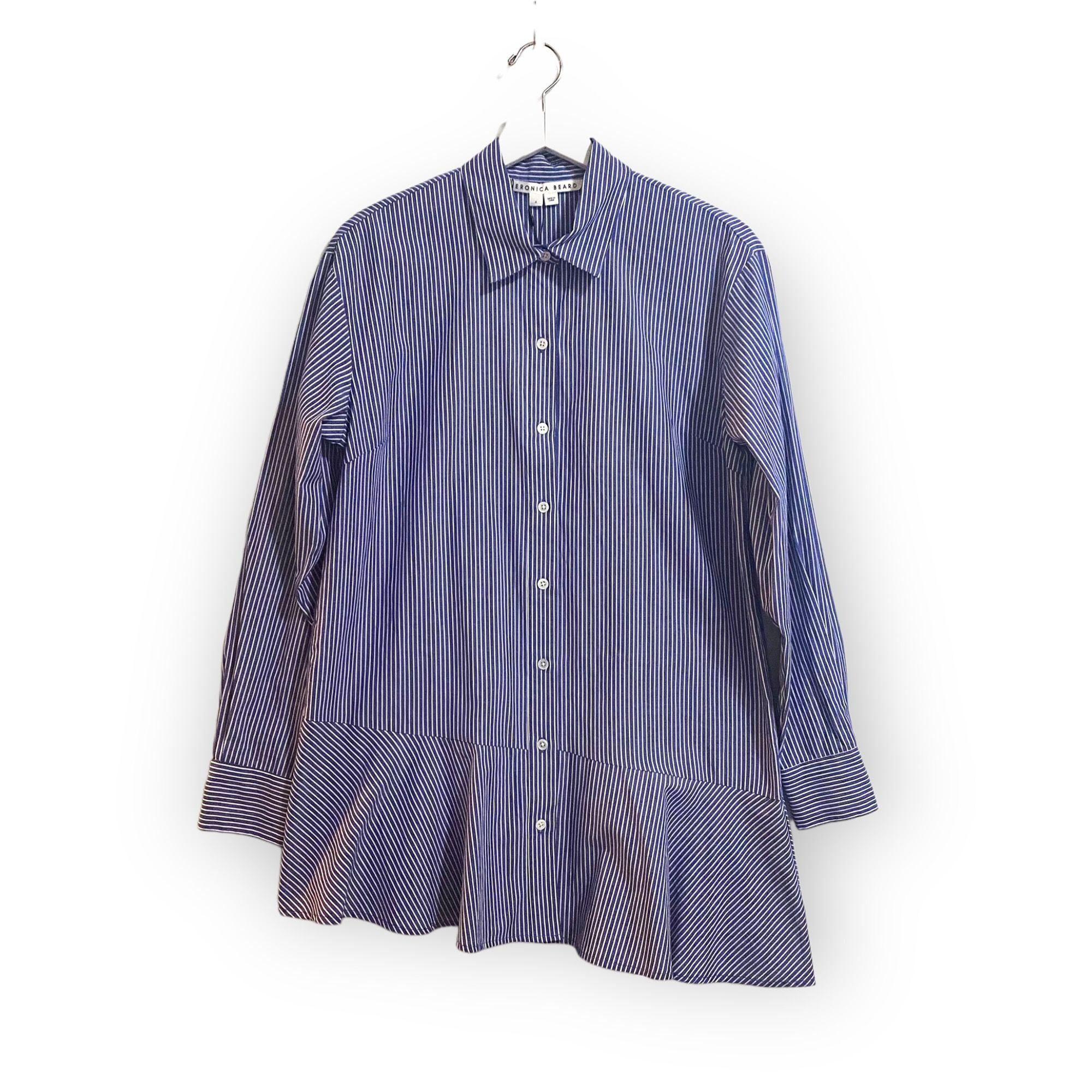 Veronica Beard Veronica Beard Gilda Oversized Striped Cotton shirt. Size 4, Size S / US 4 / IT 40 - 1 Thumbnail