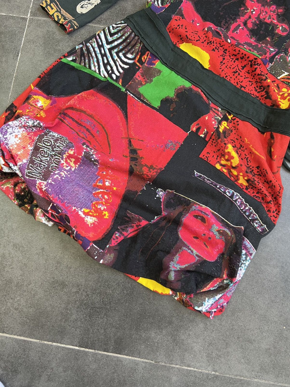 Desigual × Jean Paul Gaultier × Vintage JPG STYLE Desigual Y2K Psychedelic Green Sleeveless Dress Size M / US 6-8 / IT 42-44 - 12 Thumbnail