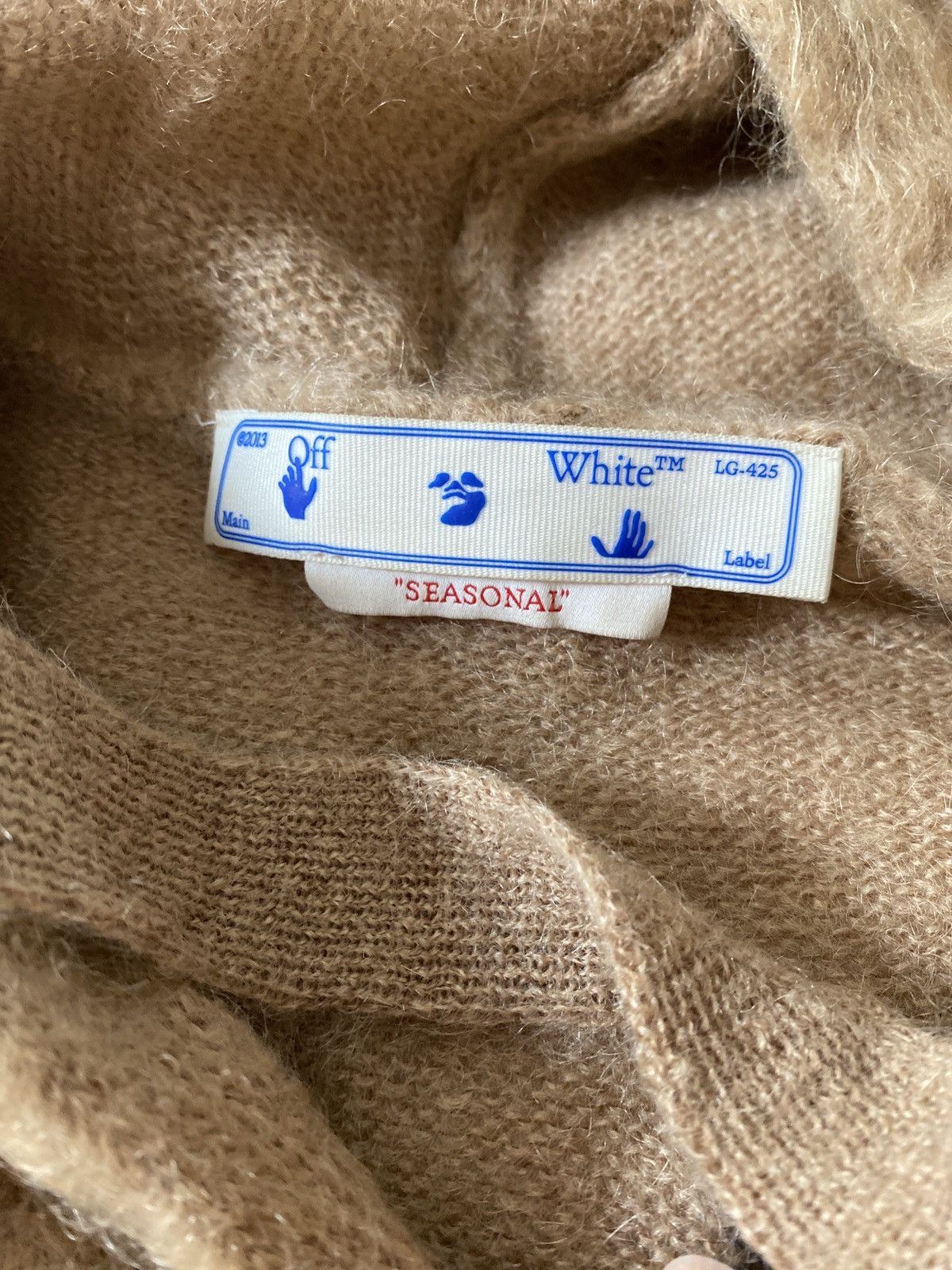 Off-White Offwhite mohair crosses hoodie L Size US L / EU 52-54 / 3 - 14 Thumbnail