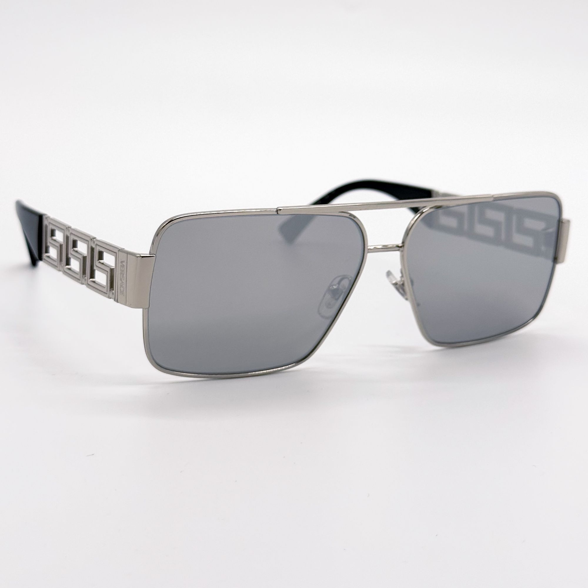 Versace NEW VERSACE SUNGLASSES VE2290 10016G SILVER VE2290 1001/6G Size ONE SIZE - 5 Thumbnail