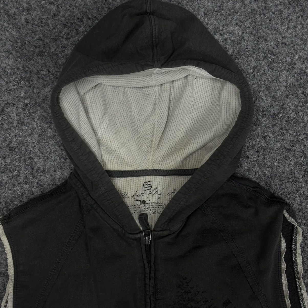 POST ARCHIVE FACTION (PAF) VTG Zip Tank Top With Hood Vest Grunge Symbol Hype Trend Size US L / EU 52-54 / 3 - 5 Thumbnail