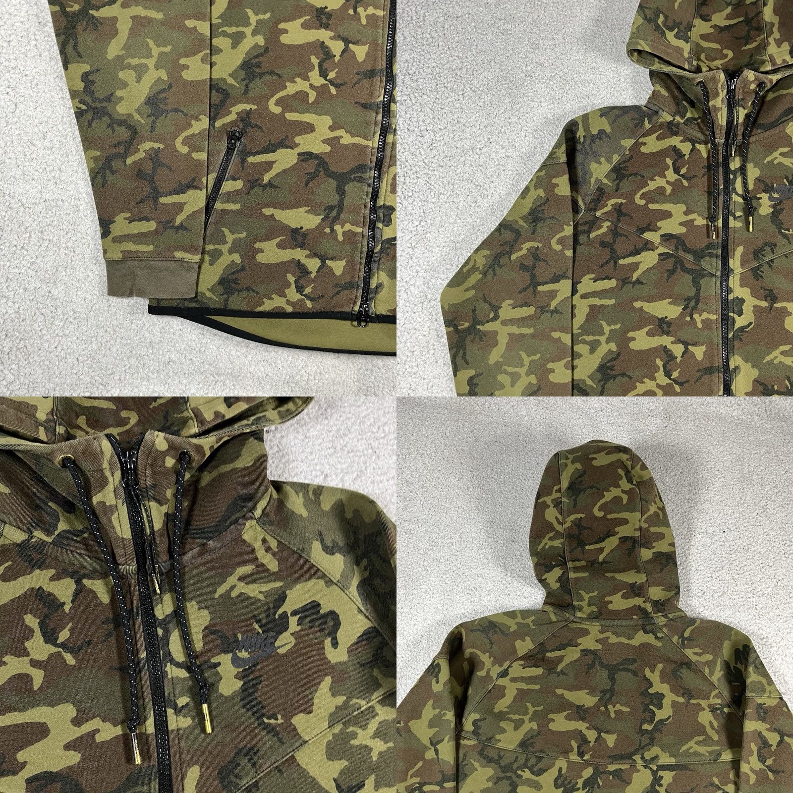 Nike Nike Tech Fleece Hoodie Mens L Camouflage Full Zip Jacket Windrunner Outdoor Shirt Size US L / EU 52-54 / 3 - 9 Thumbnail