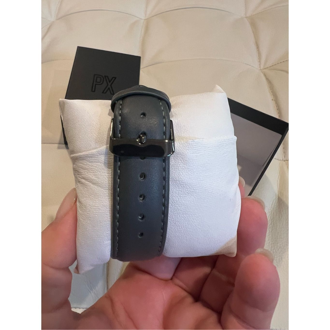 Other Px Henry Leather Strap Watch dark grey Size ONE SIZE - 3 Thumbnail