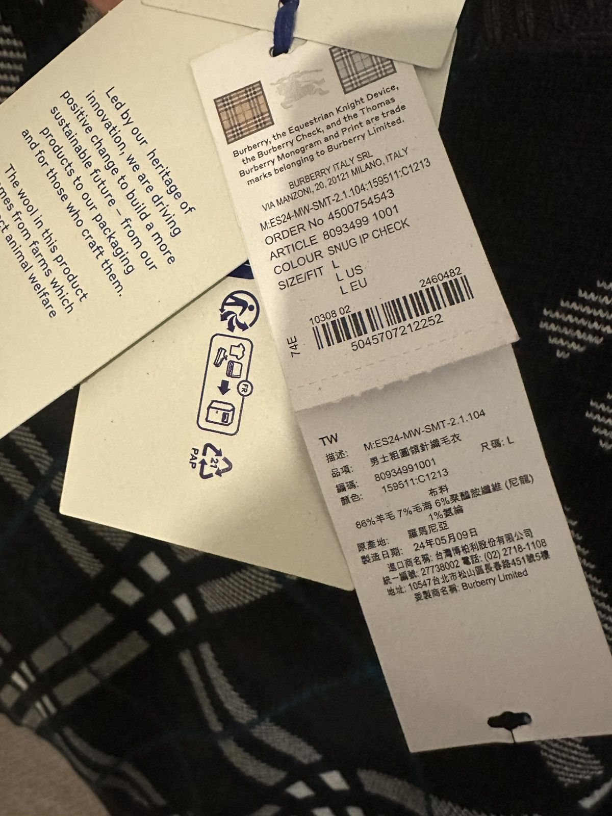 Burberry Burberry Knit Jumper Size US L / EU 52-54 / 3 - 13 Thumbnail