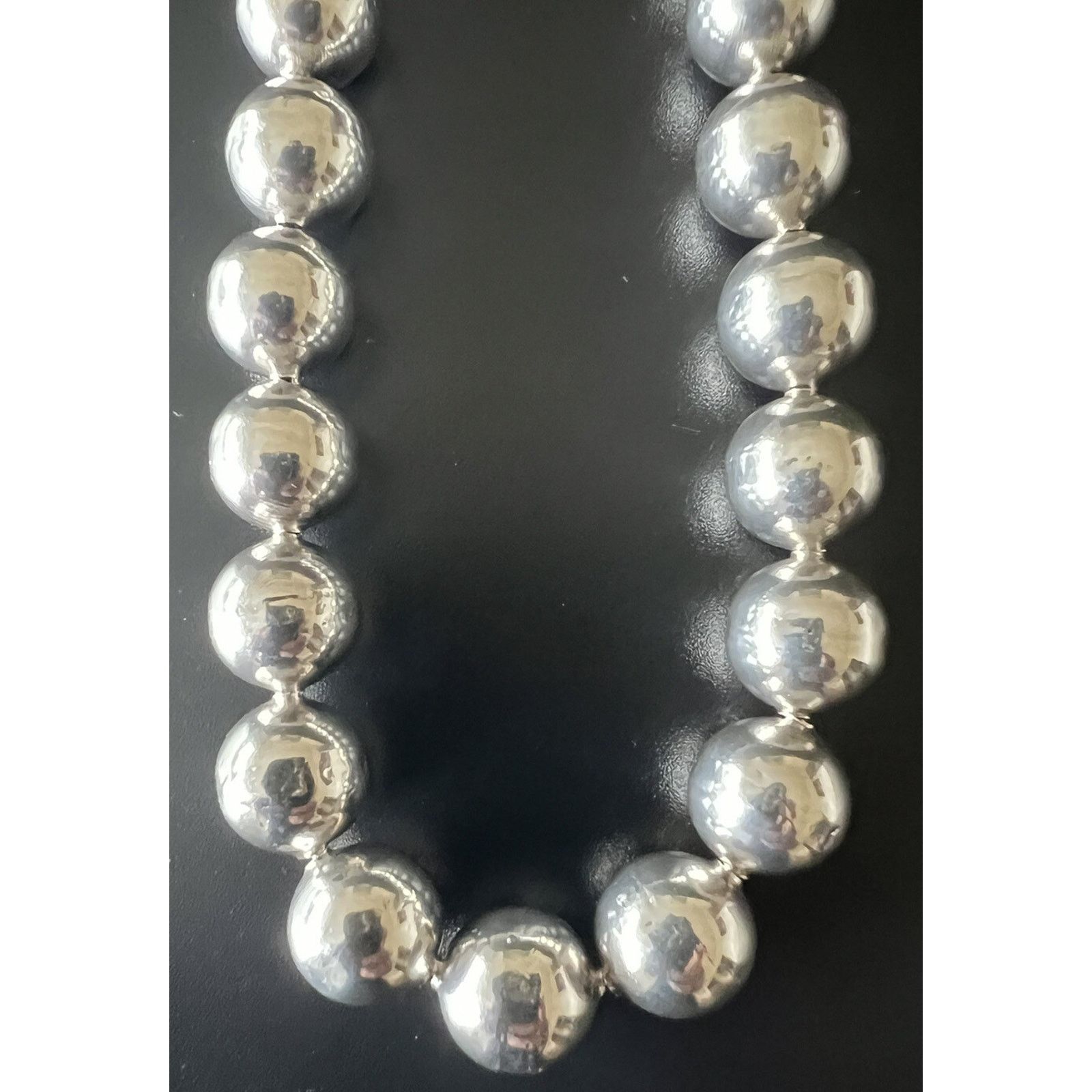 Gorjana Vintage Taxco Mexico Sterling Silver Ball Bead Necklace 40g Size ONE SIZE - 7 Thumbnail