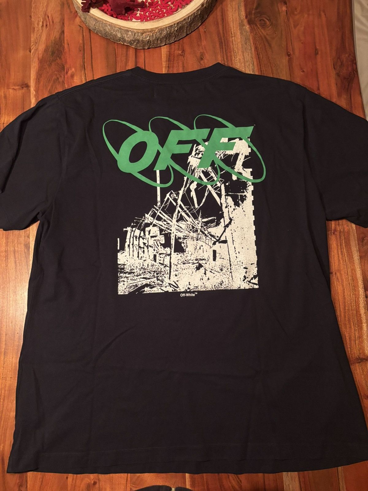 Tシャツ・カットソー OFF-WHITE Oversized Ruined Factory T-Shirt Black FW 19 2019 OFF-WHITE Oversized Ruined Factory T-Shirt Black FW 19 2019