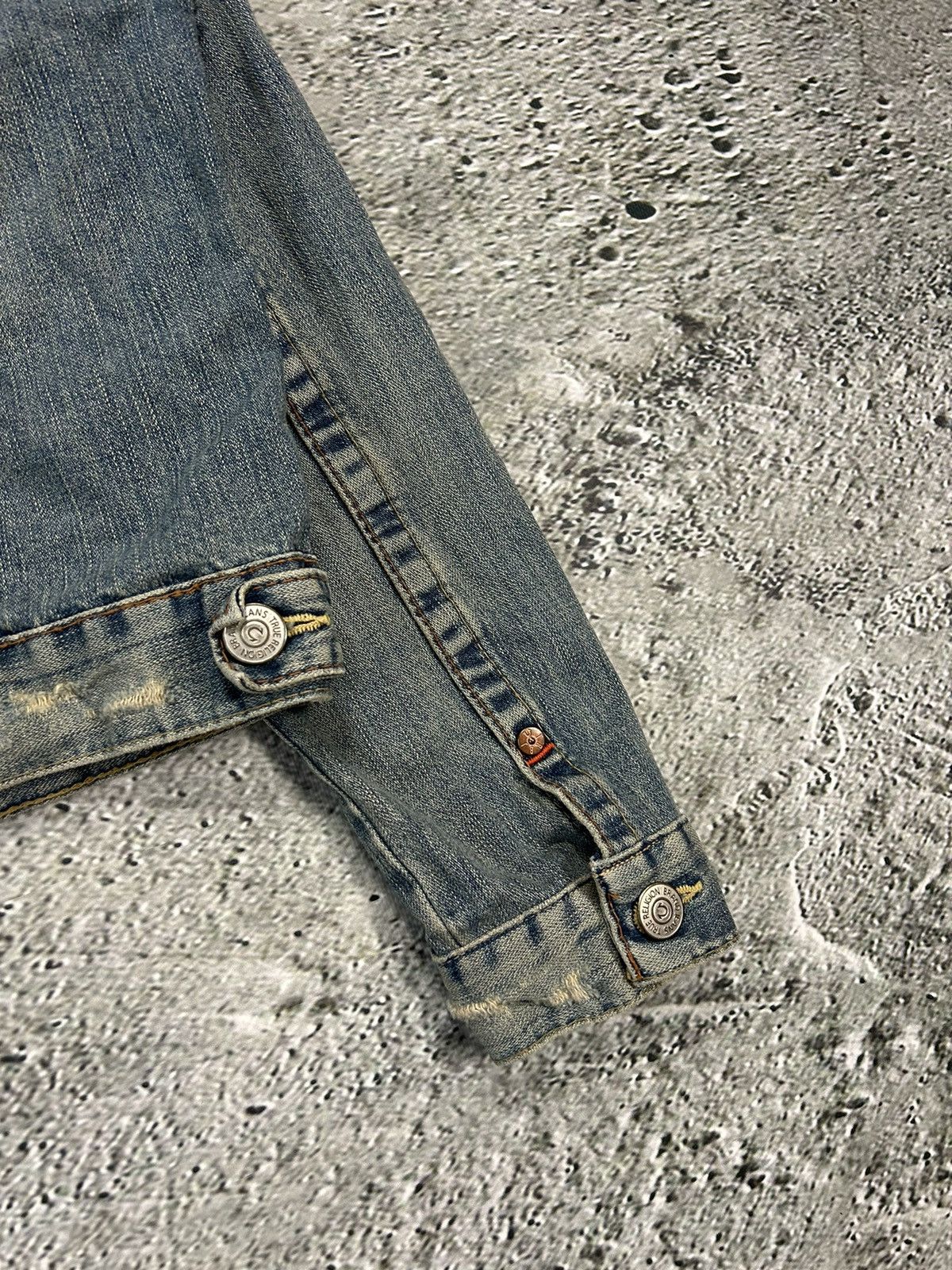 True Religion × Vintage True Religion vintage denim jacket blue contrast stitching Size S / US 4 / IT 40 - 9 Thumbnail