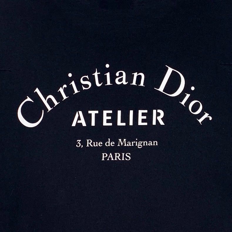 Dior Dior Black logo letter print cotton round-neck short-sleeve Size US L / EU 52-54 / 3 - 5 Thumbnail
