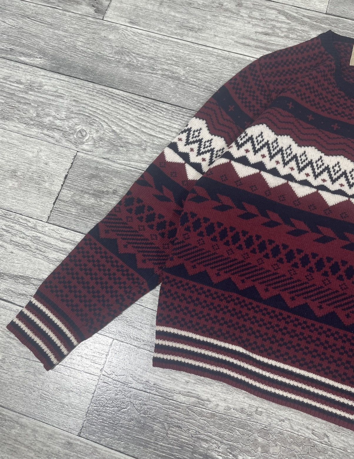 Diesel Vintage Diesel Geometric Wool Abstract Printed Sweater 2000s Size US M / EU 48-50 / 2 - 5 Thumbnail