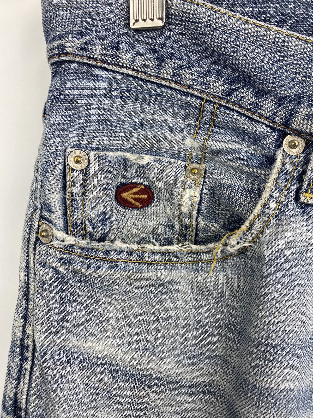 Energie 🇯🇵 Vintage 90s Energie Distressed Japanese Style Y2K Jeans Size US 32 / EU 48 - 7 Thumbnail