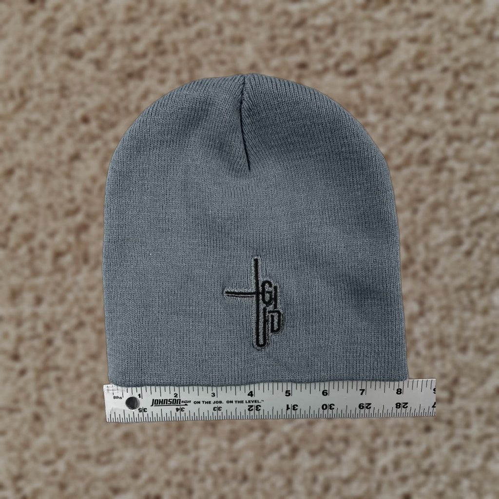 Vintage Utah Valley University Innovation Academy Beanie Toque Adult Gray Knit Acrylic Size ONE SIZE - 1 Thumbnail