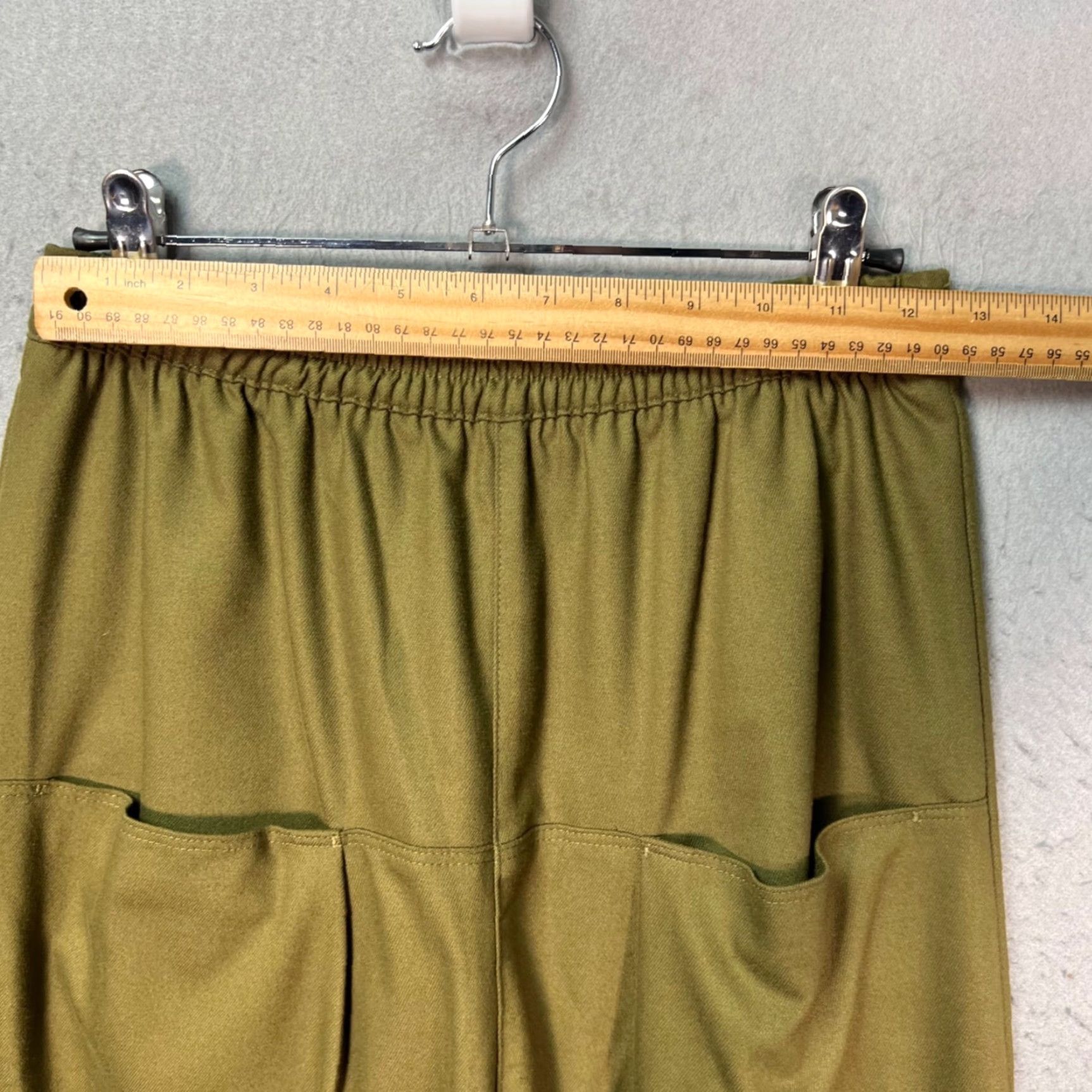 Zara Zara Womens XS Olive Green Relaxed Fit Cropped Trousers Cargo Pants Size 26" / US 2 / IT 38 - 5 Thumbnail