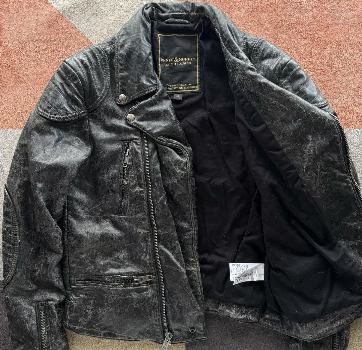 Denim & Supply Ralph Lauren Denim Supply Ralph Lauren Coated Asymmetrical Zip Jacket K22 Size US S / EU 44-46 / 1 - 2 Thumbnail