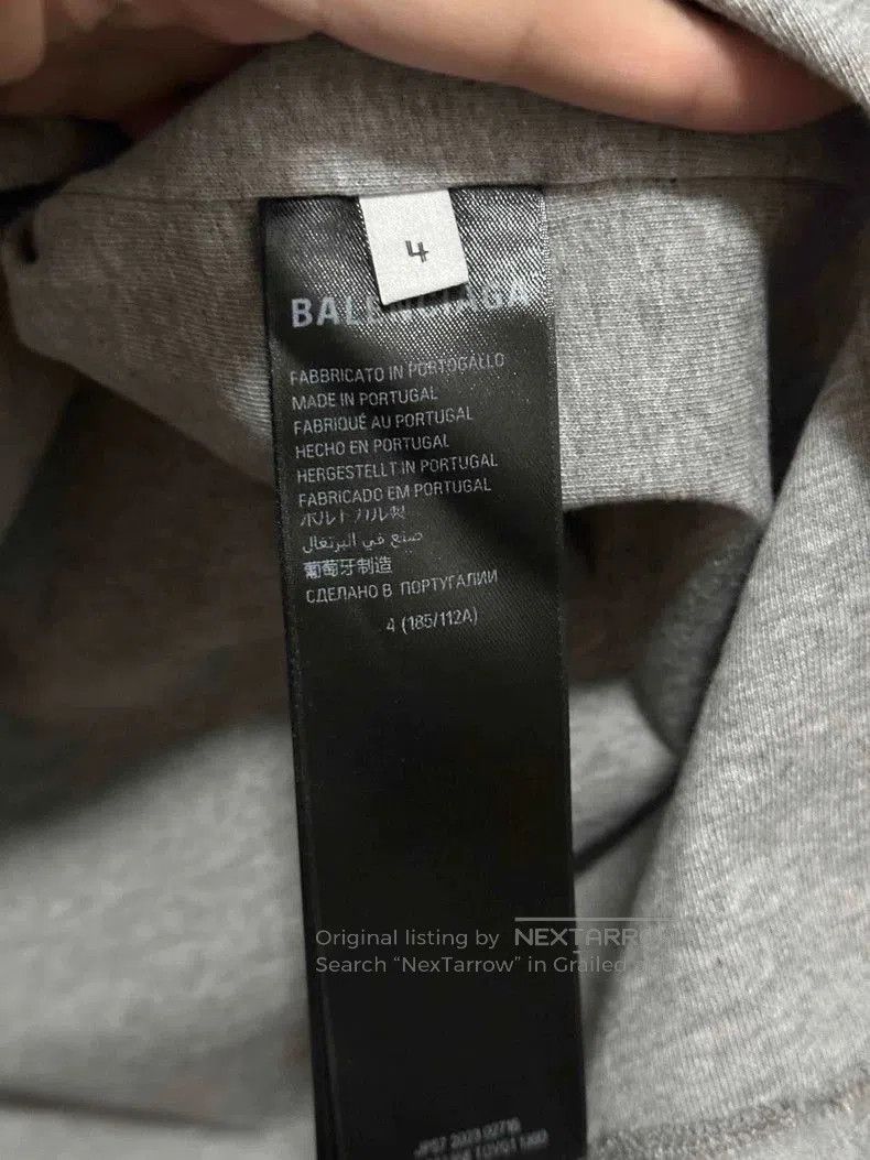 Balenciaga Balenciaga Distressed Logo Short Sleeve T-Shirt. Size US XL / EU 56 / 4 - 4 Thumbnail