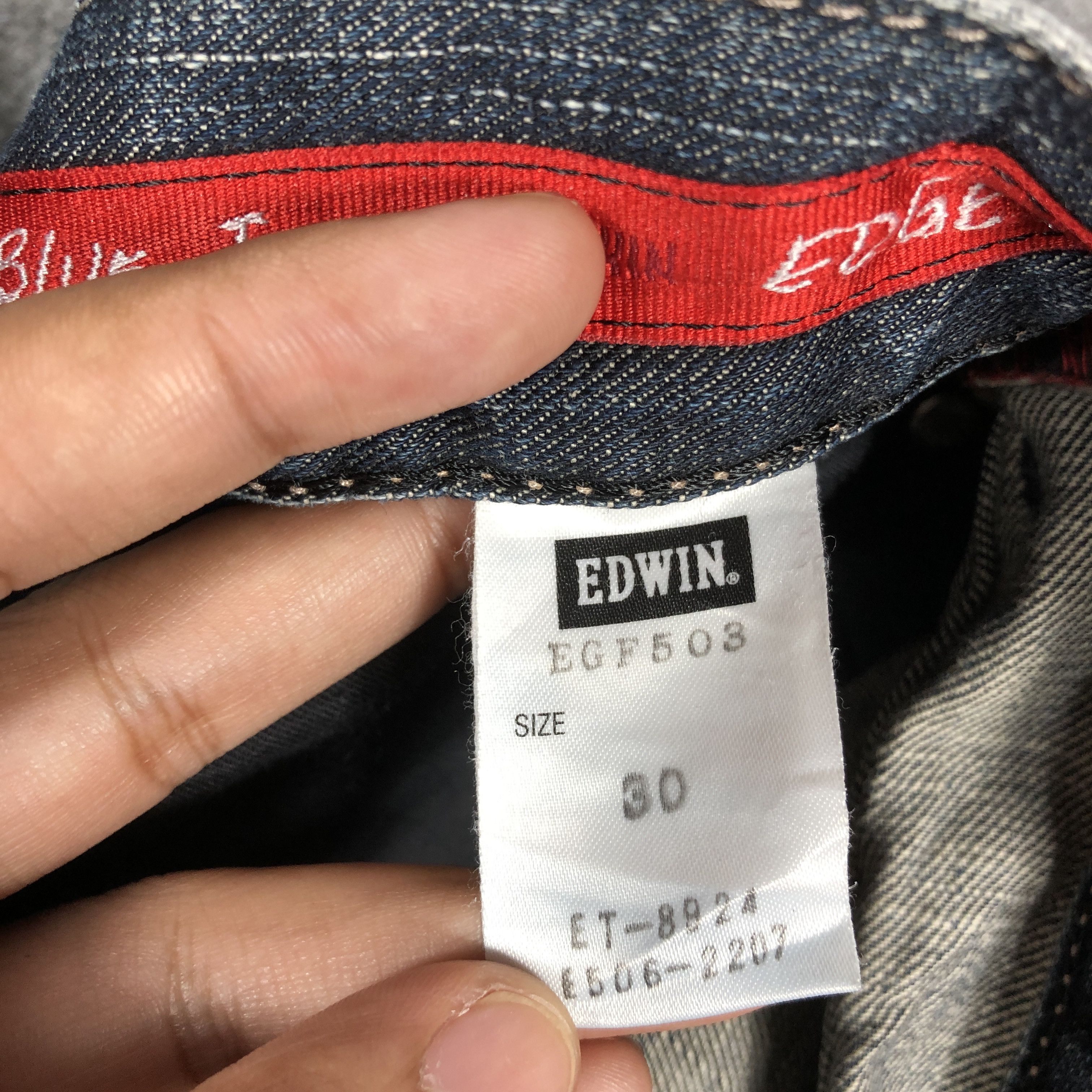 Edwin × Vintage Womens Vintage Edwin Jeans Edge Of Blue L1201W Size 32" / US 10 / IT 46 - 10 Thumbnail
