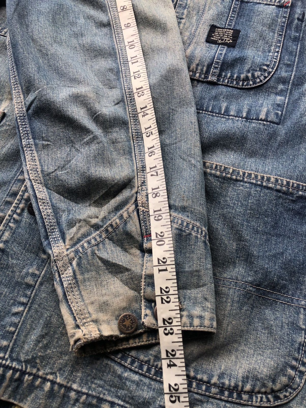 Converse Vintage Converse Distressed Denim Jacket Size US M / EU 48-50 / 2 - 17 Thumbnail