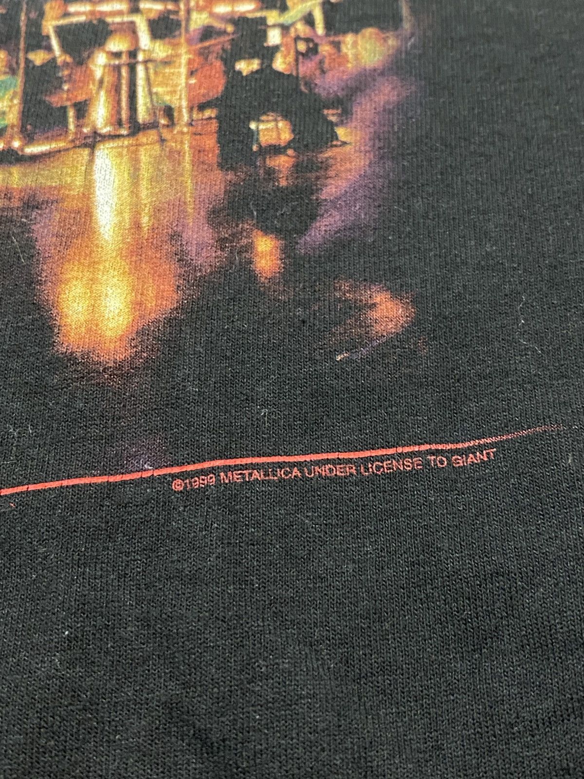 Metallica Vintage 1999 Metallica Giant S&M Tour Band Tee T shirt Grail Size US XL / EU 56 / 4 - 3 Thumbnail