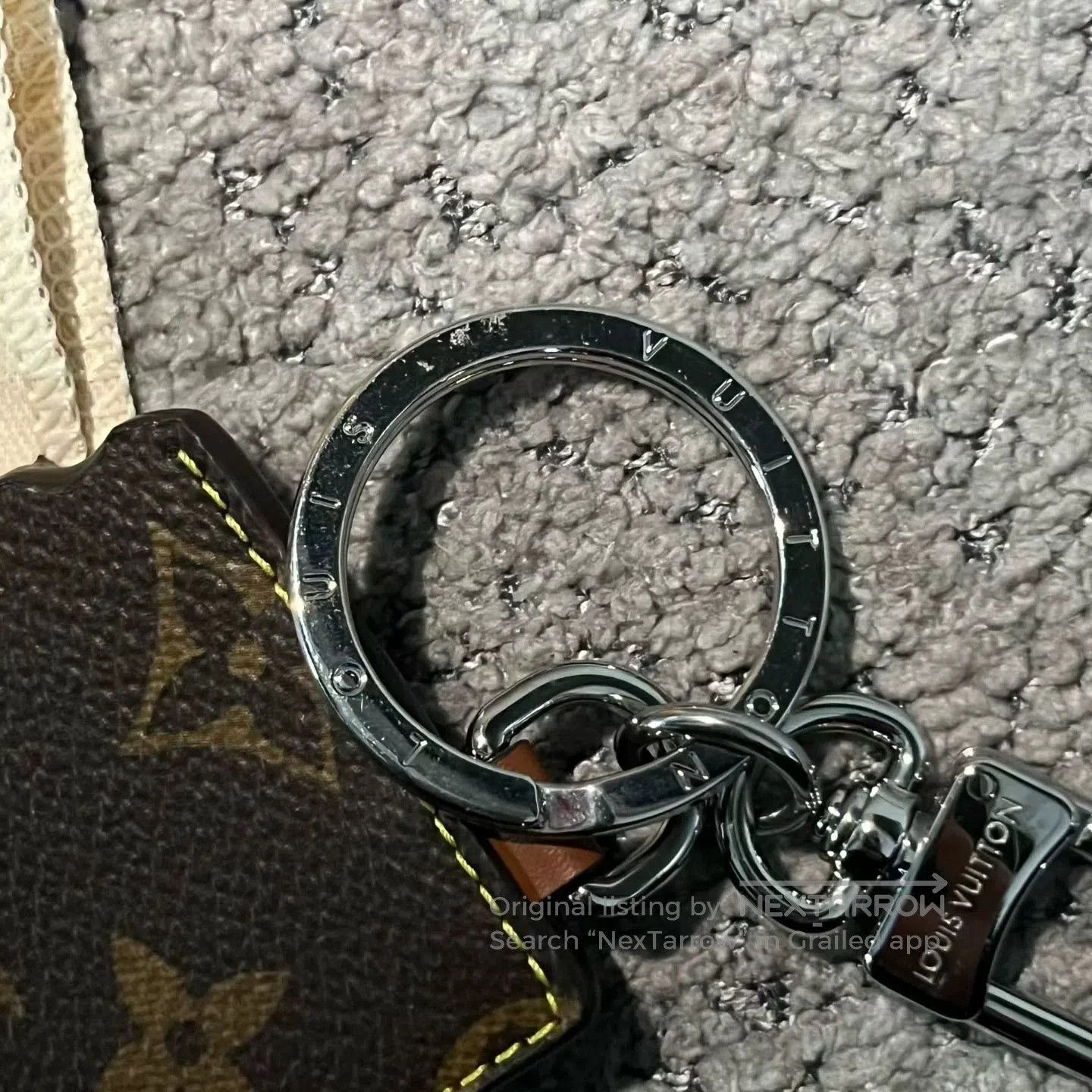 Louis Vuitton Louis Vuitton Brown Logo Leather Charm. Size ONE SIZE - 5 Thumbnail