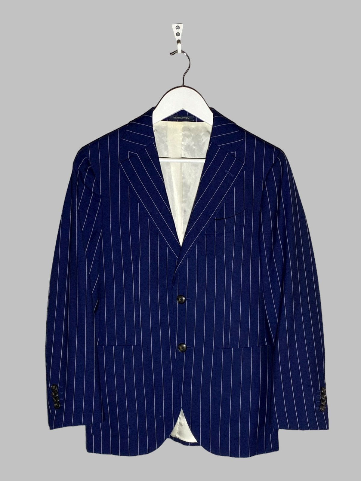 Suitsupply Suitsupply Pinstripes Suit La Spalla Single Breasted Size 40R - 3 Thumbnail