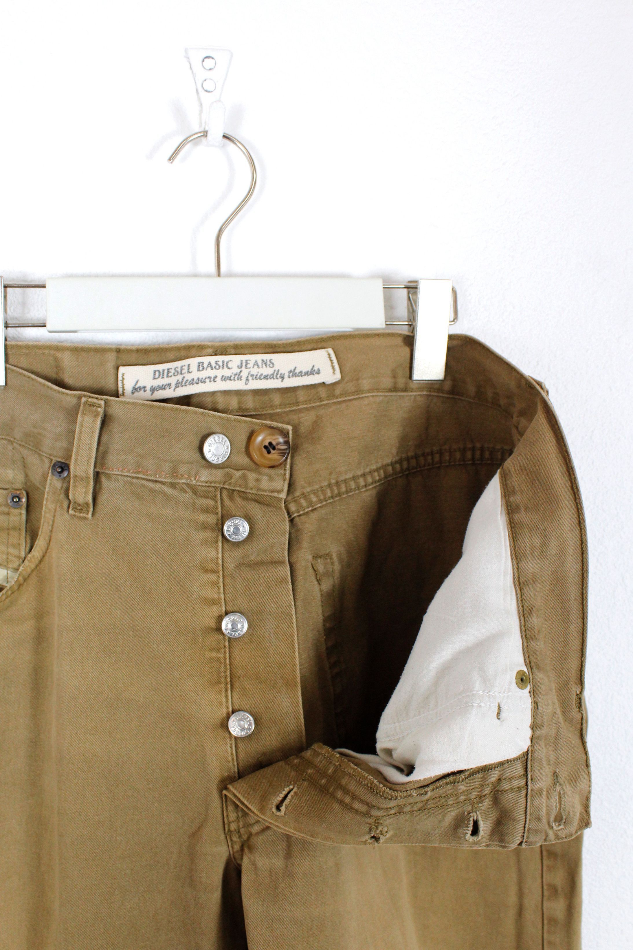 Diesel Vintage Diesel Beige Baggy Khaki Pants Y2K 90s Size US 36 / EU 52 - 9 Thumbnail