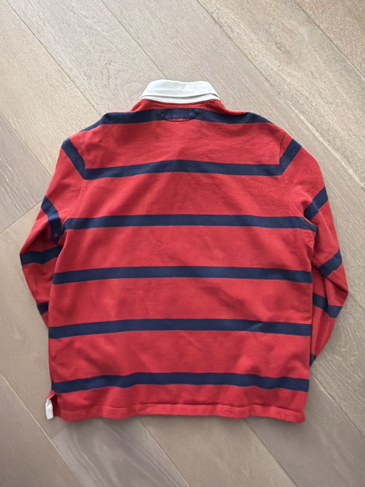 Polo Ralph Lauren Vintage Polo Ralph Lauren Striped Rugby Jersey Shirt Size US XXL / EU 58 / 5 - 5 Thumbnail