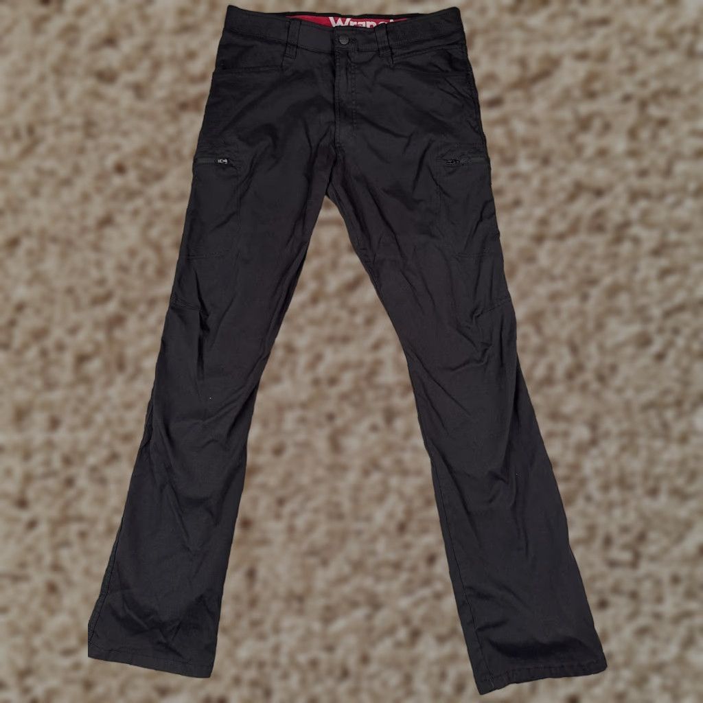 Wrangler Wrangler Mens Pants 32x33 Black Outdoor Hiking Zip Pocket Straight Leg Stretch Size US 32 / EU 48 - 1 Thumbnail