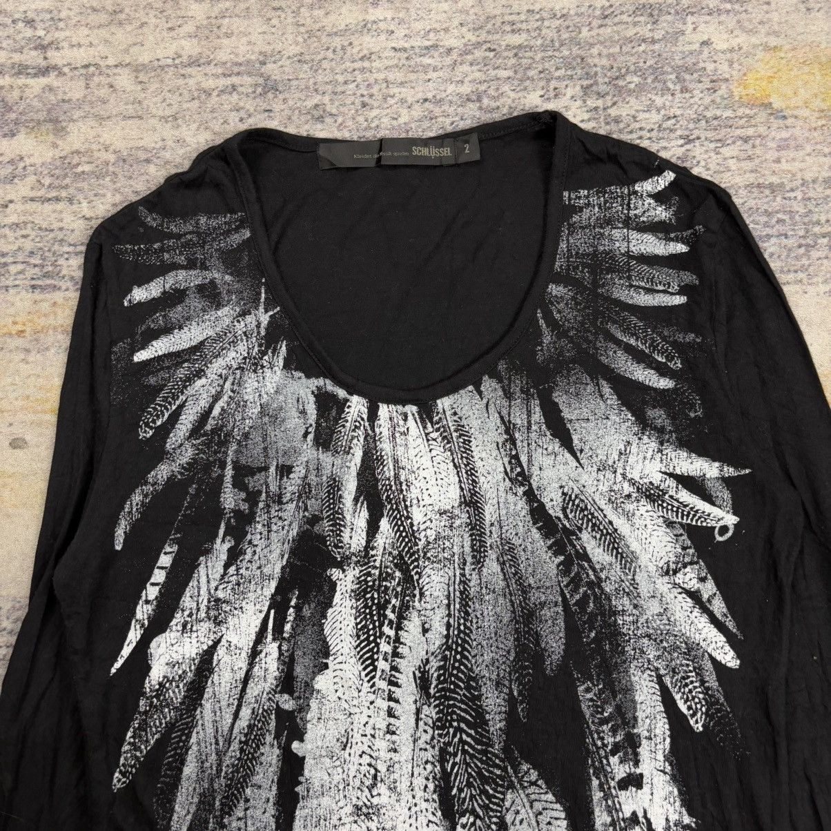Le Grande Bleu (L.G.B.) Schlussel feather graphic long sleeve vkei style Size US M / EU 48-50 / 2 - 2 Thumbnail