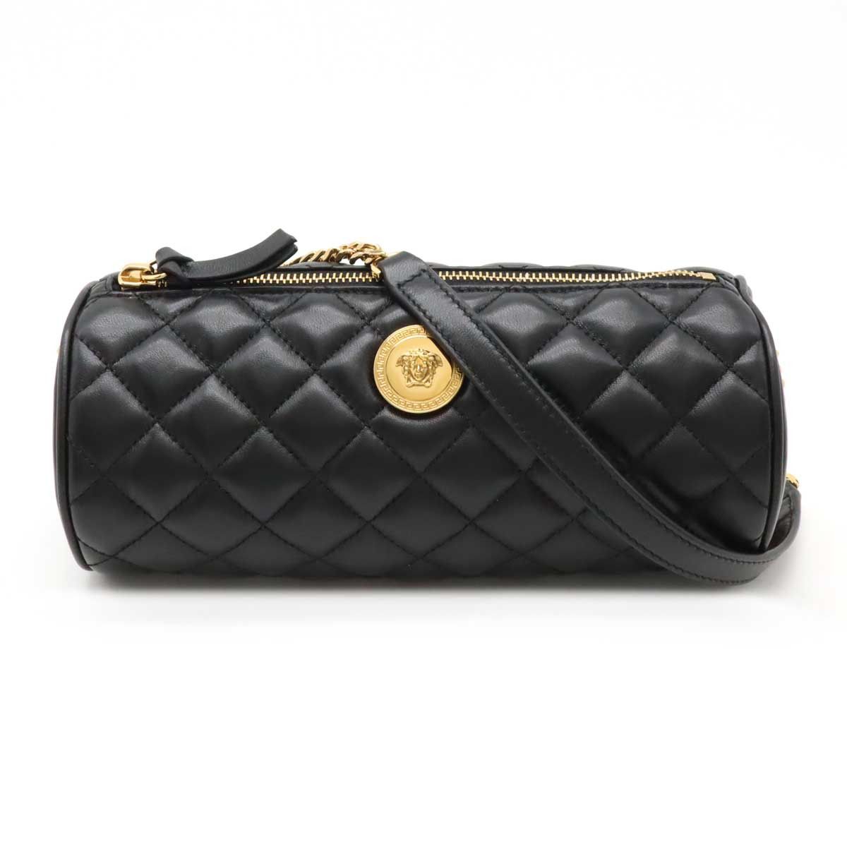 Versace Versace Medusa Leather Shoulder Bag Leather Shoulder Bag in Black, Women's