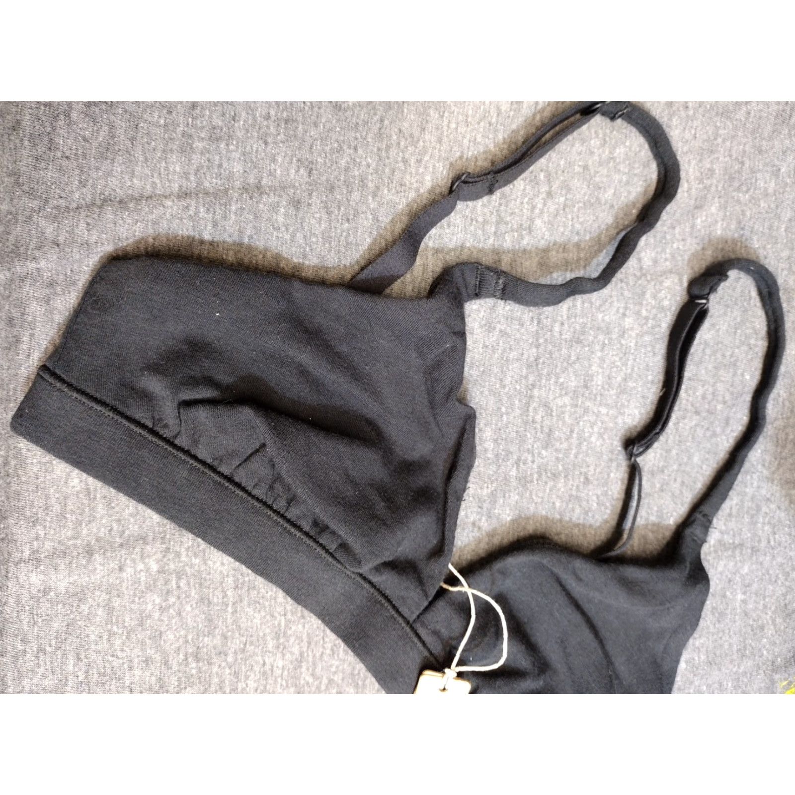 SKIMS SKIMS Triangle Bralette Women XS Soot Cotton Jersey Bralette Adjustable Strap Wireless 90s Colorful Rose Theme Brand: Skims Size ONE SIZE - 3 Thumbnail