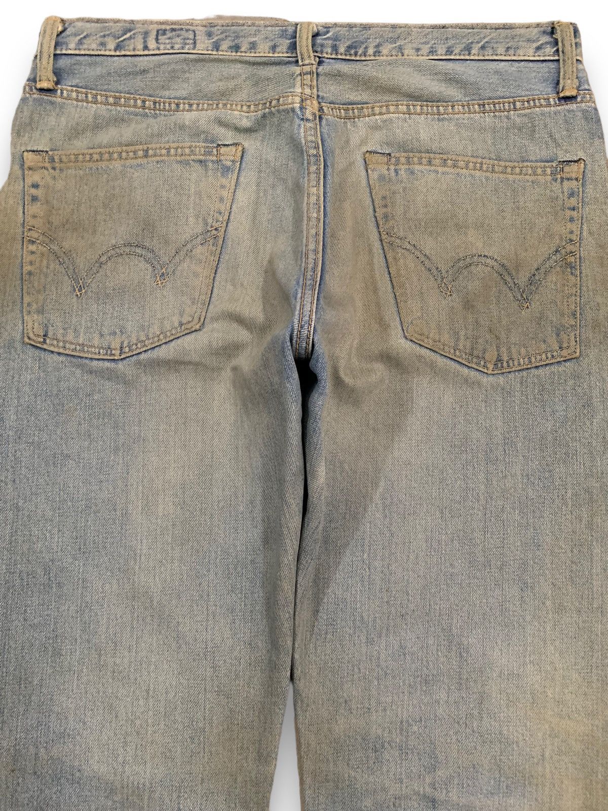 Edwin Vintage Y2K Edwin Dirt Mud Washed Loose Fit Distressed Jeans Size US 33 - 12 Thumbnail
