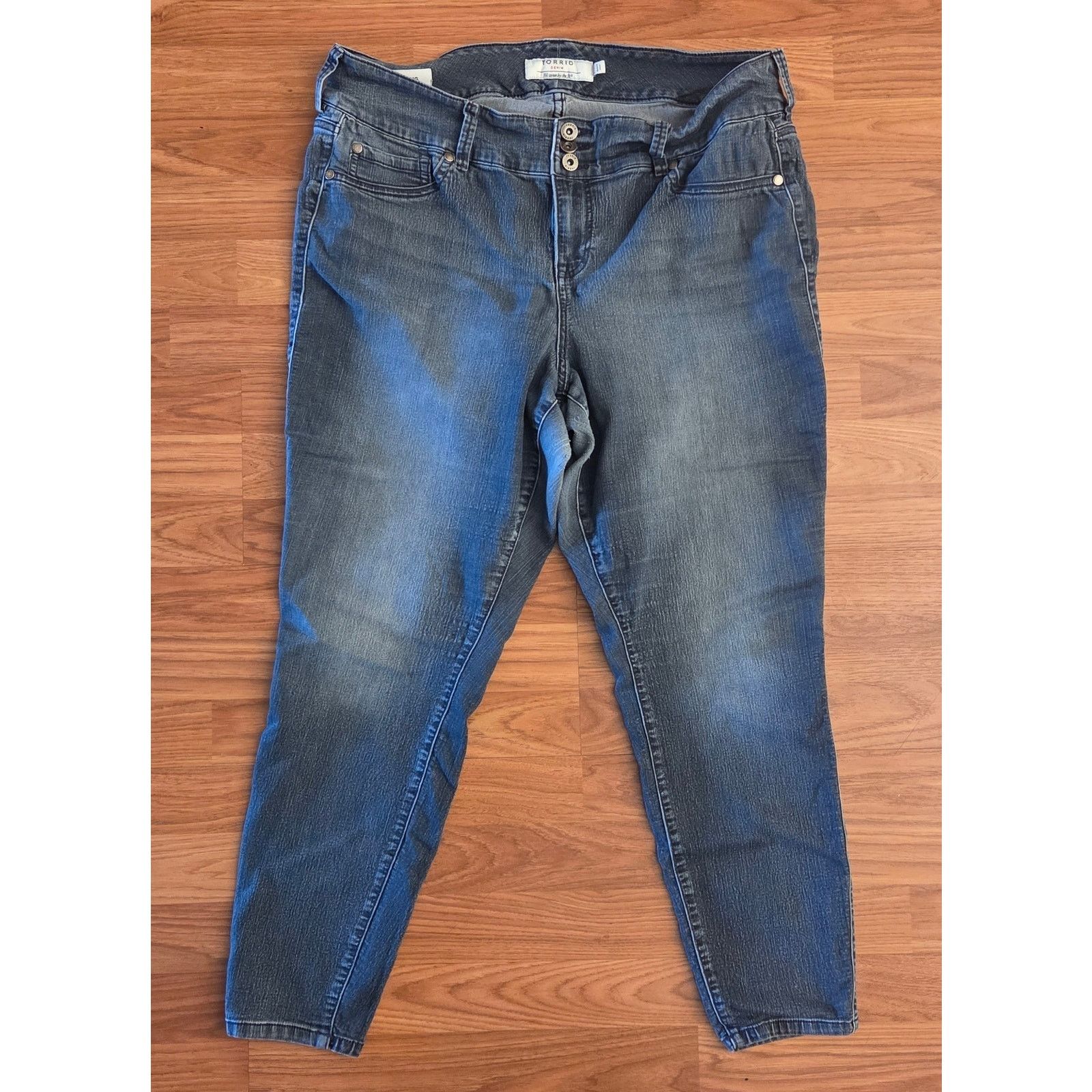 Torrid Stylish Torrid Plus Size Navy Blue Denim Jeans - Size 20R Size 42" / US 20 - 3 Thumbnail