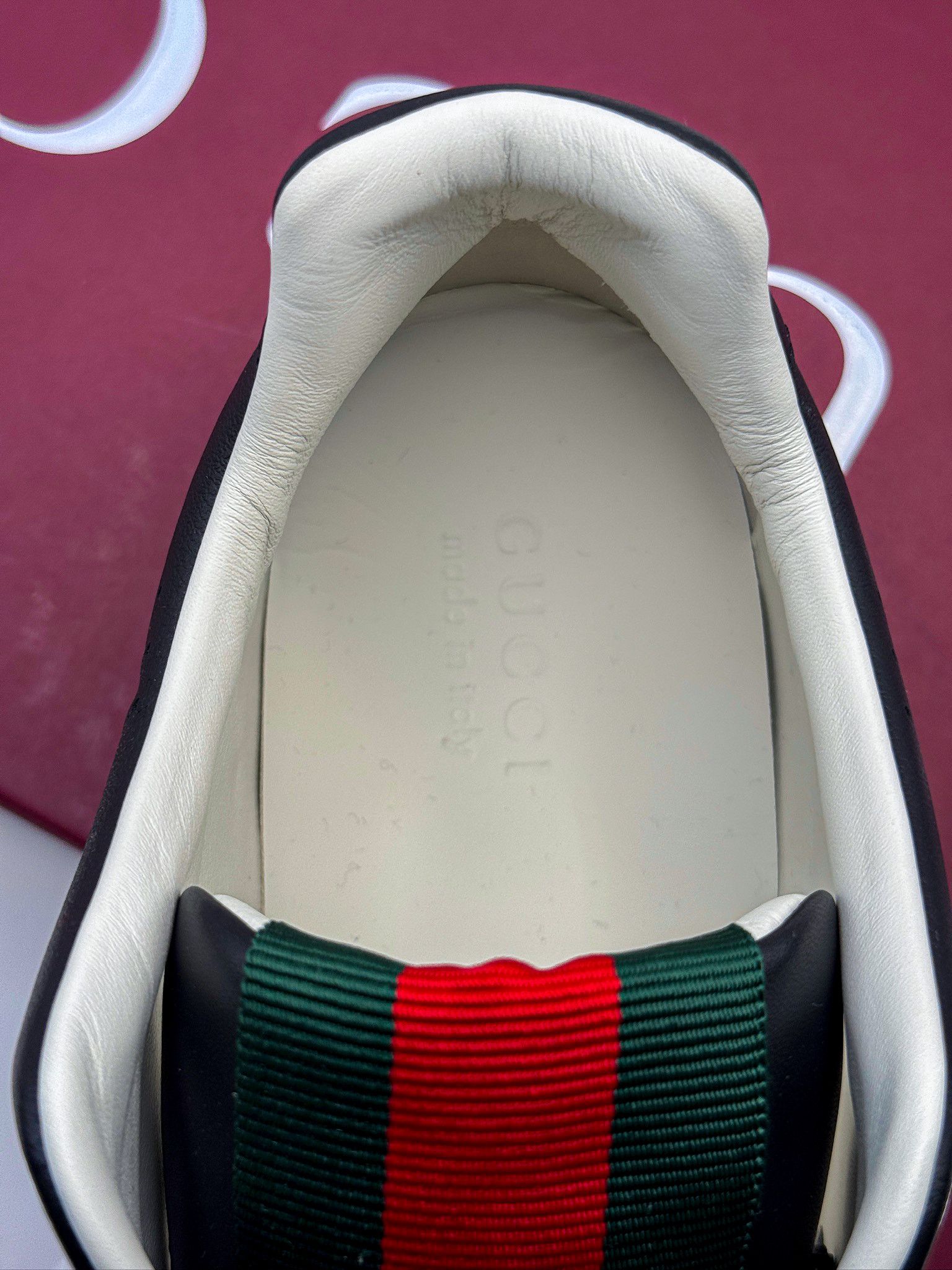 Gucci Gucci Re-Web GG Supreme Monogram Black Luxury Sneakers Size US 13 / EU 46 - 7 Thumbnail