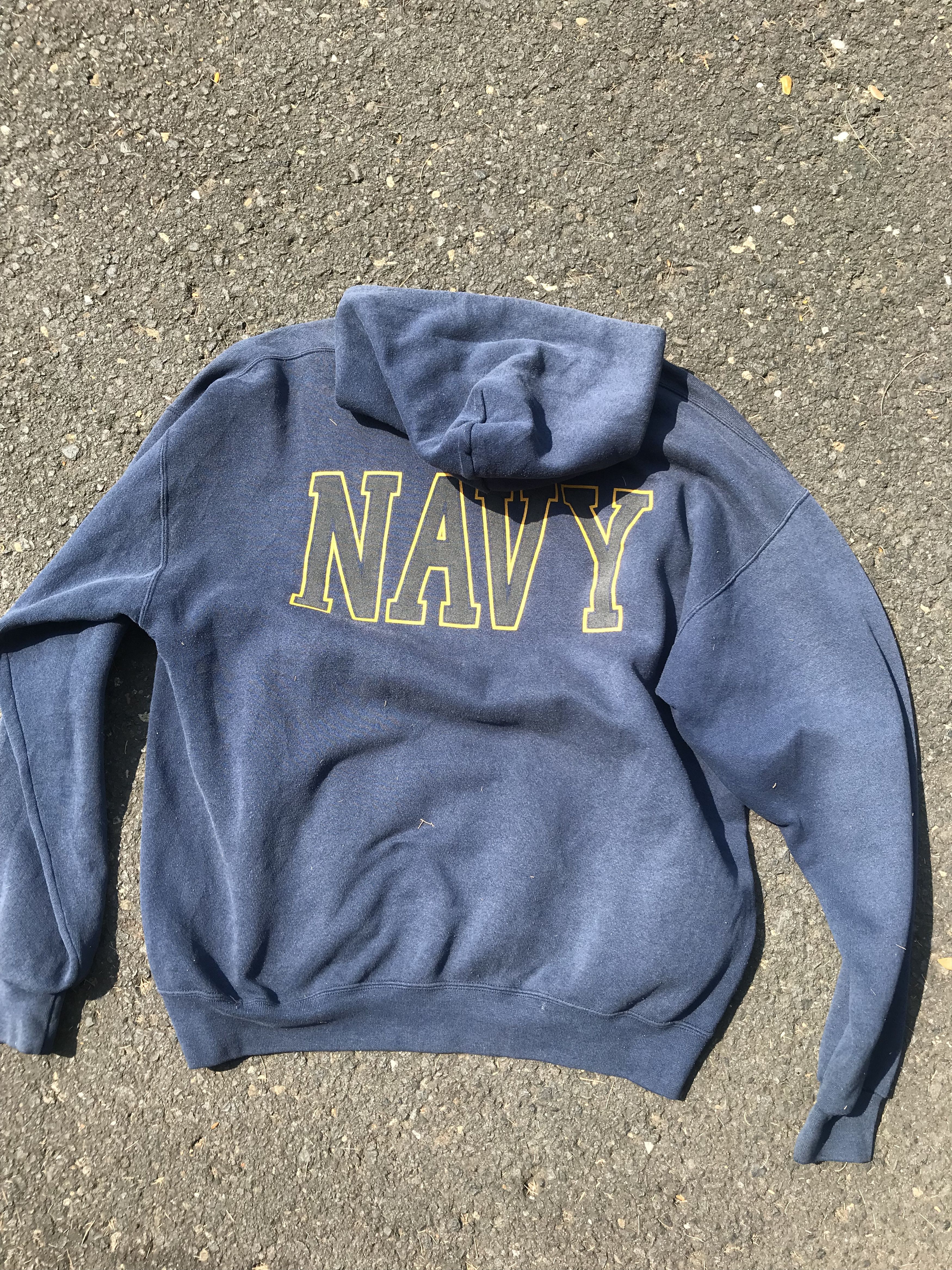 Vintage Vintage made in usa US NAVY hoodie Size US XL / EU 56 / 4 - 4 Thumbnail
