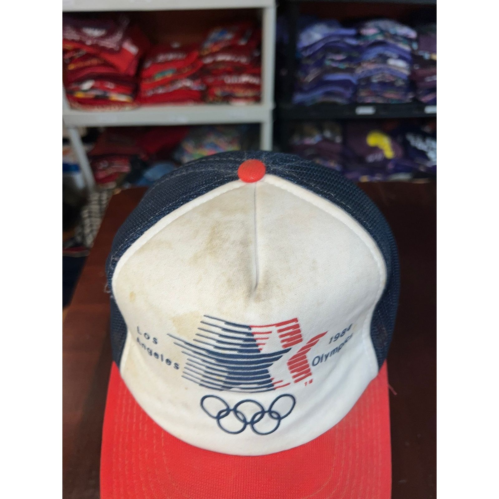 Vintage Vintage Los Angeles Olympics Snapback Worn Hat Cap VTG 1984 Size ONE SIZE - 5 Thumbnail
