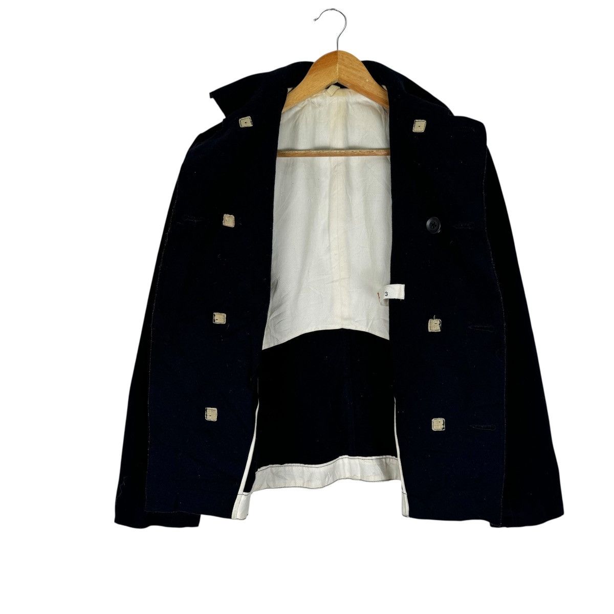 45rpm ☀️45 RPM JAPAN DOUBLE BREASTED WOOL PEACOAT JACKET Size L / US 10 / IT 46 - 8 Thumbnail