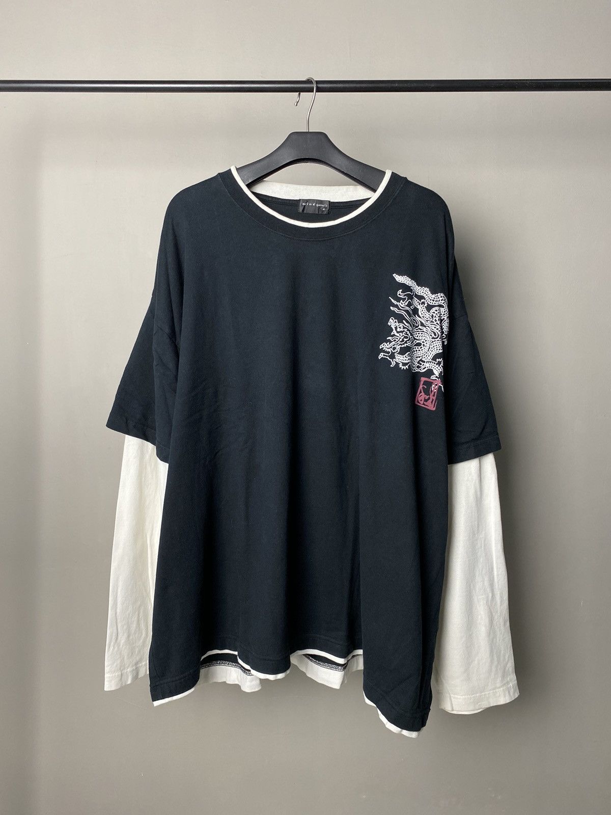 Beauty Beast × Hysteric Glamour × If Six Was Nine Mind Games Dragon Double Layer Longsleeve Size US XXL / EU 58 / 5 - 1 Thumbnail