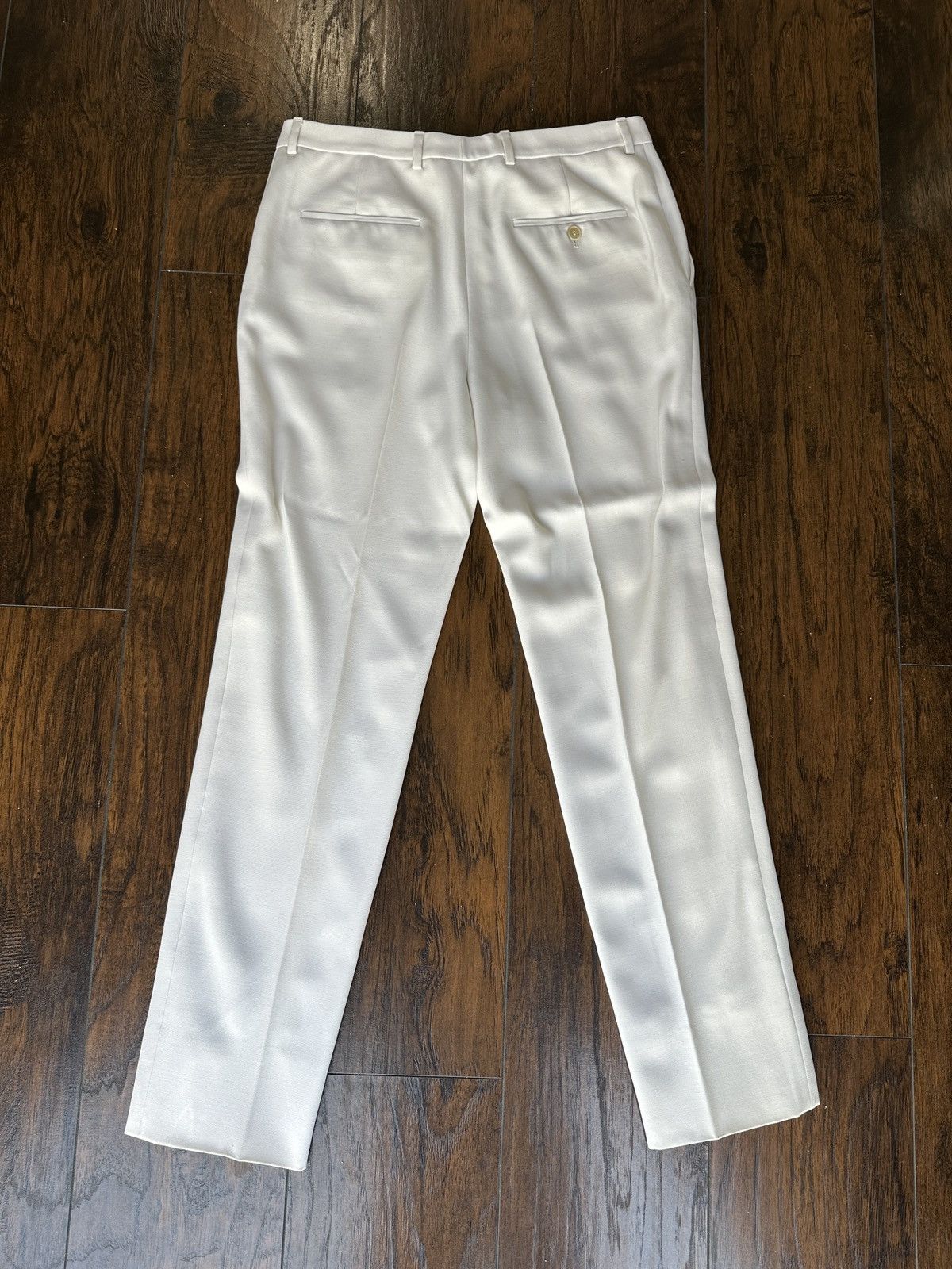 Saint Laurent Paris Ivory Wool Suit Pants Size 48R - 6 Thumbnail