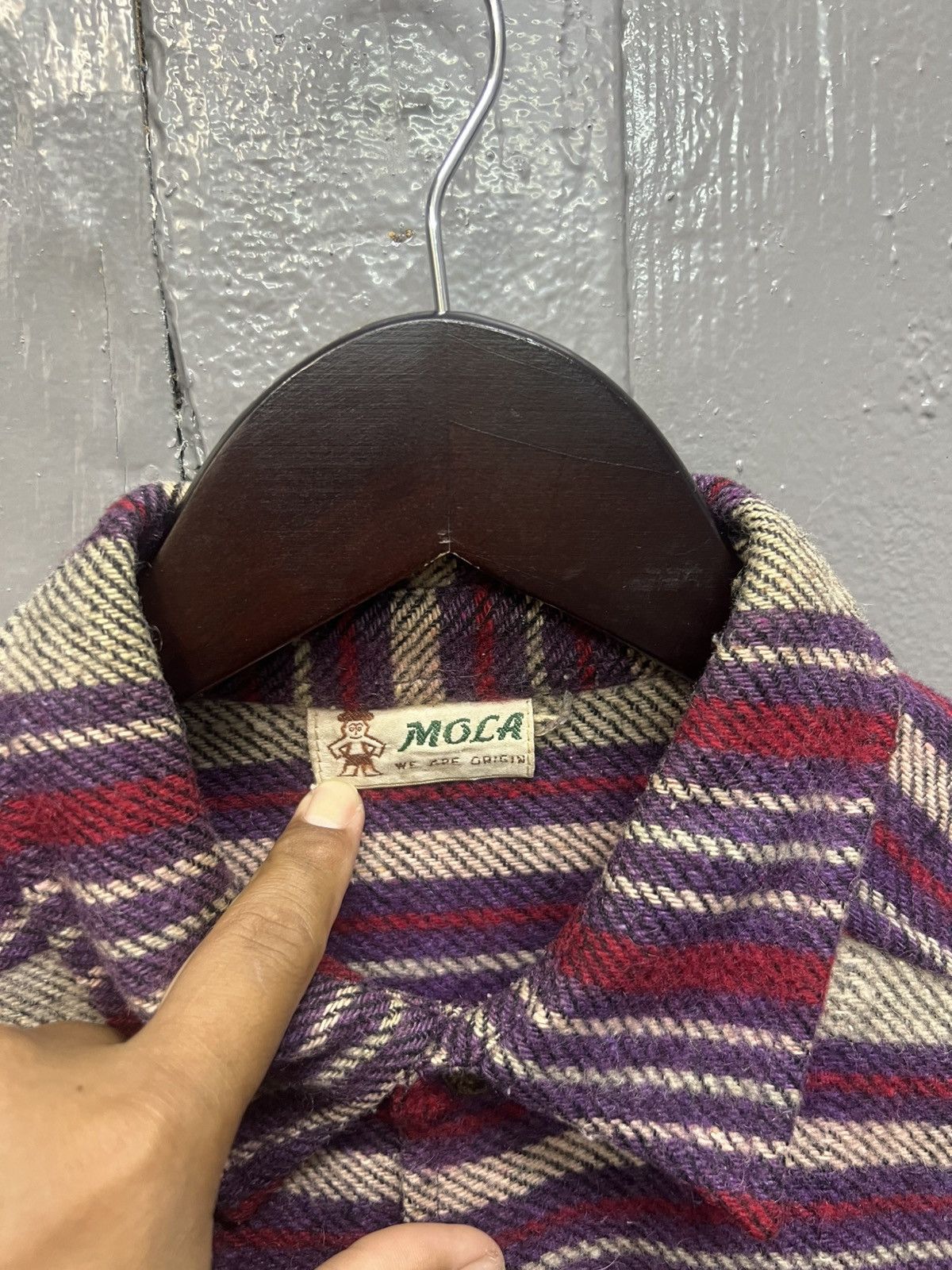 Vintage Vintage Mola Stripe Flannel Size US M / EU 48-50 / 2 - 5 Thumbnail
