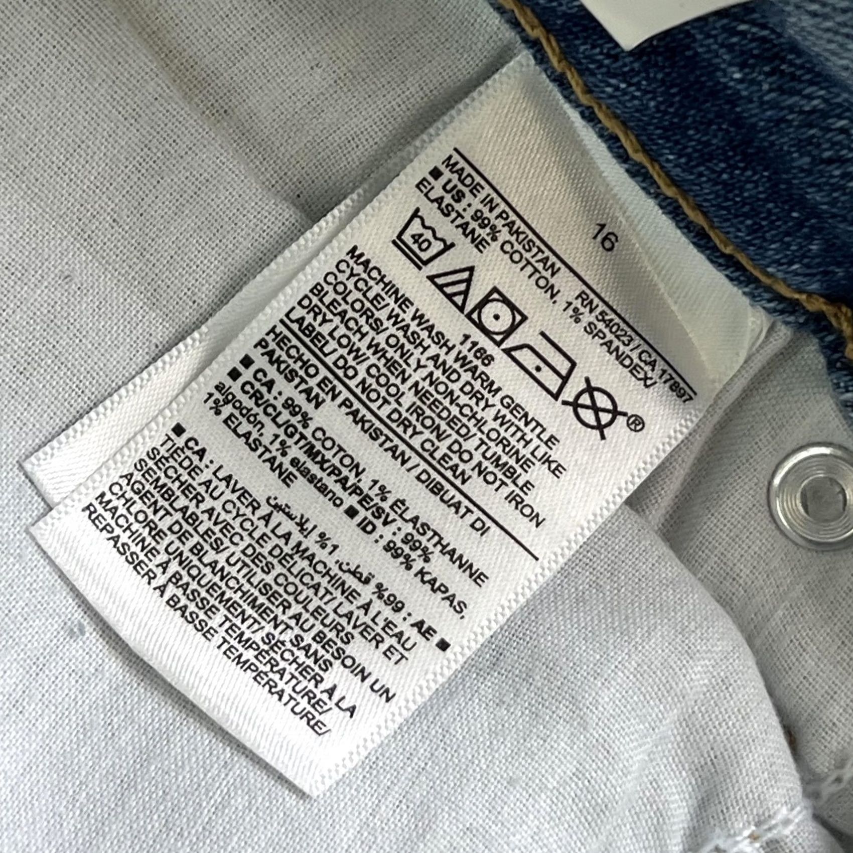Old Navy Old Navy Curvy OG Straight Jeans Womens 16 Med Wash Blue High Rise Ankle Denim Size 38" / US 16 / IT 52 - 6 Thumbnail