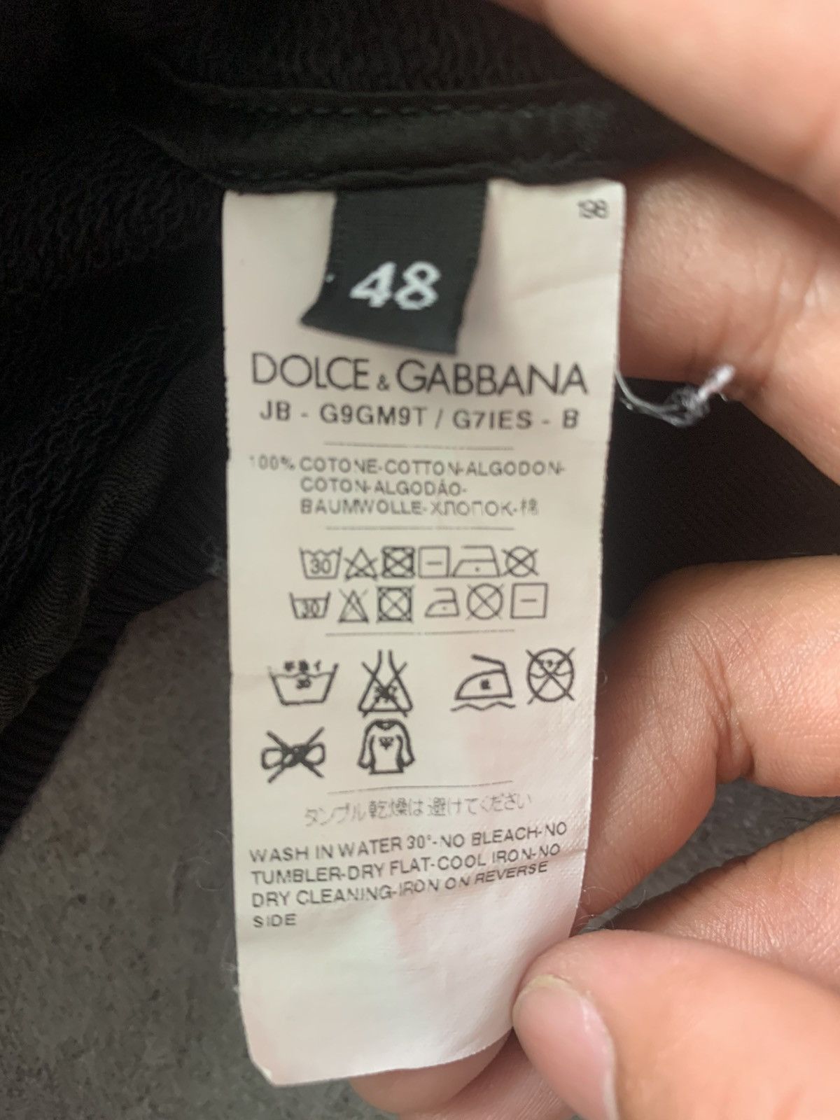Dolce & Gabbana black hoodie full zip black crown Size US M / EU 48-50 / 2 - 13 Thumbnail