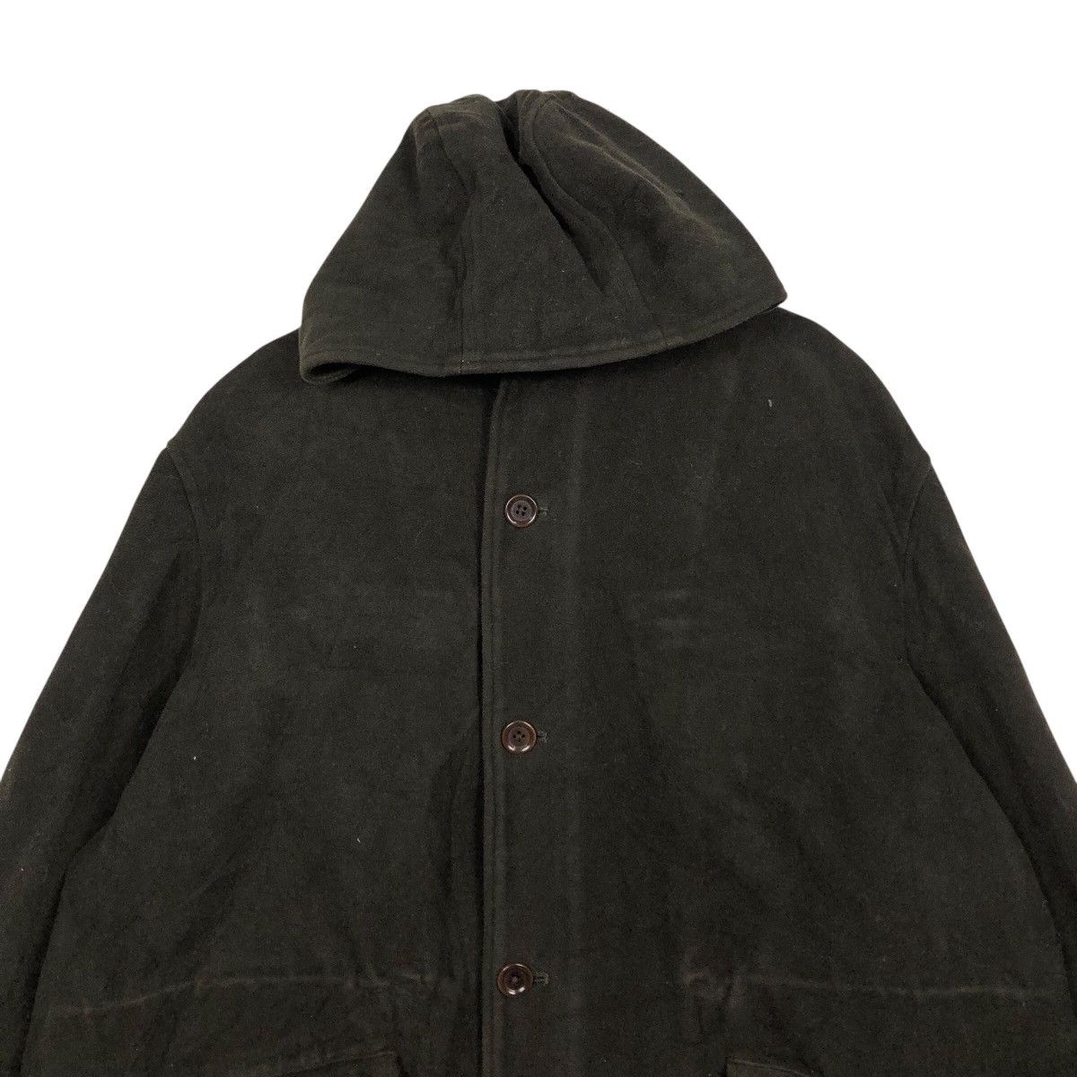 Y's for Men 🔥RICH DARK GREEN VINTAGE LONG OVERCOAT WOOL Y’S FOR MEN Size US L / EU 52-54 / 3 - 4 Thumbnail