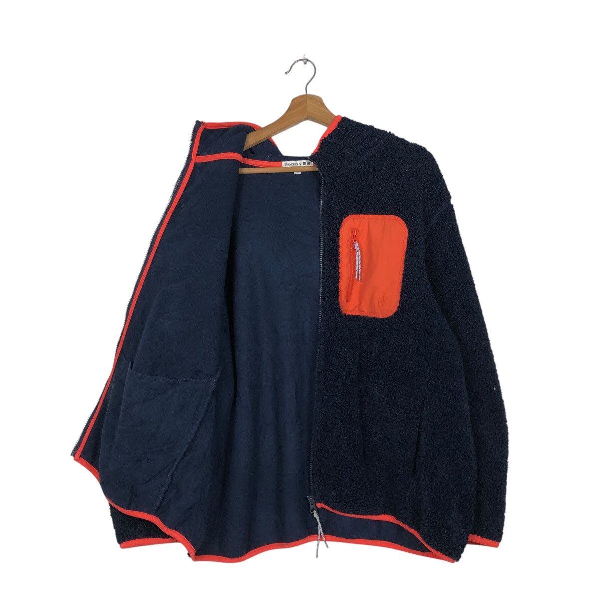 Japanese Brand 📌Vintage Fleece Bomber Zipper Jacket J.W.Anderson Size US XXL / EU 58 / 5 - 13 Thumbnail