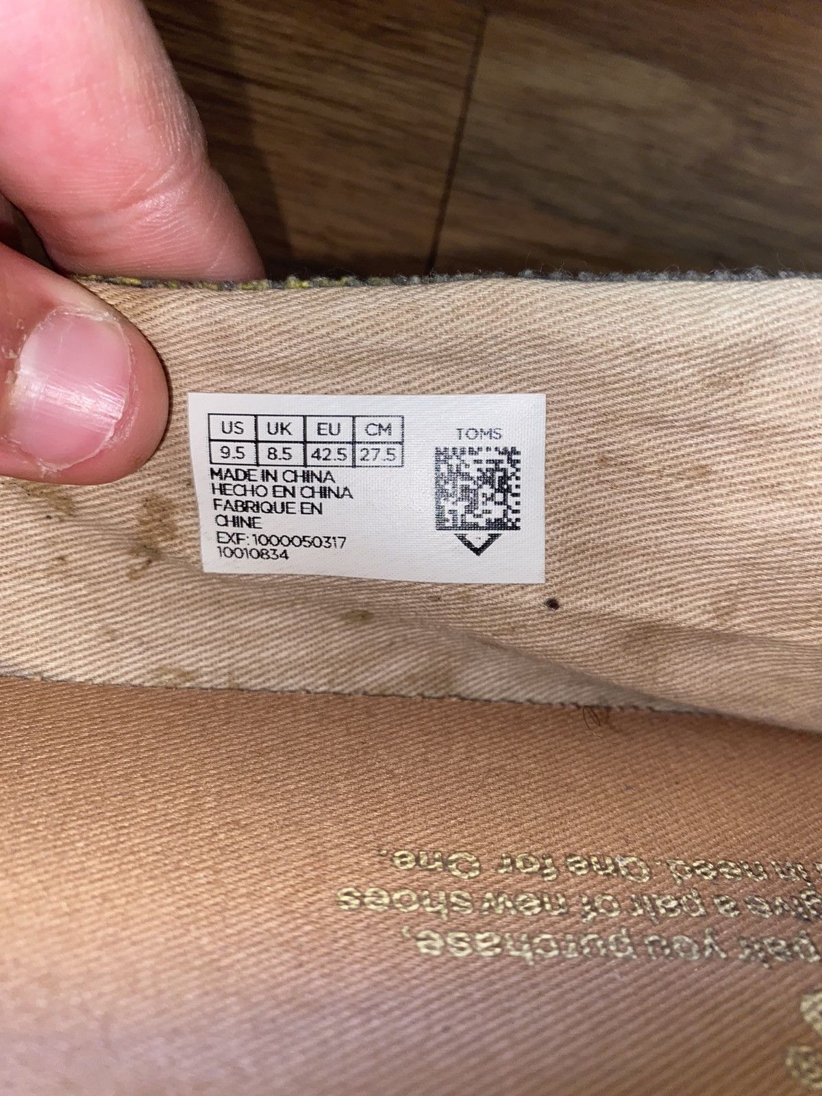 Toms × Vintage Slip On Toms Size US 9.5 / EU 42-43 - 4 Thumbnail